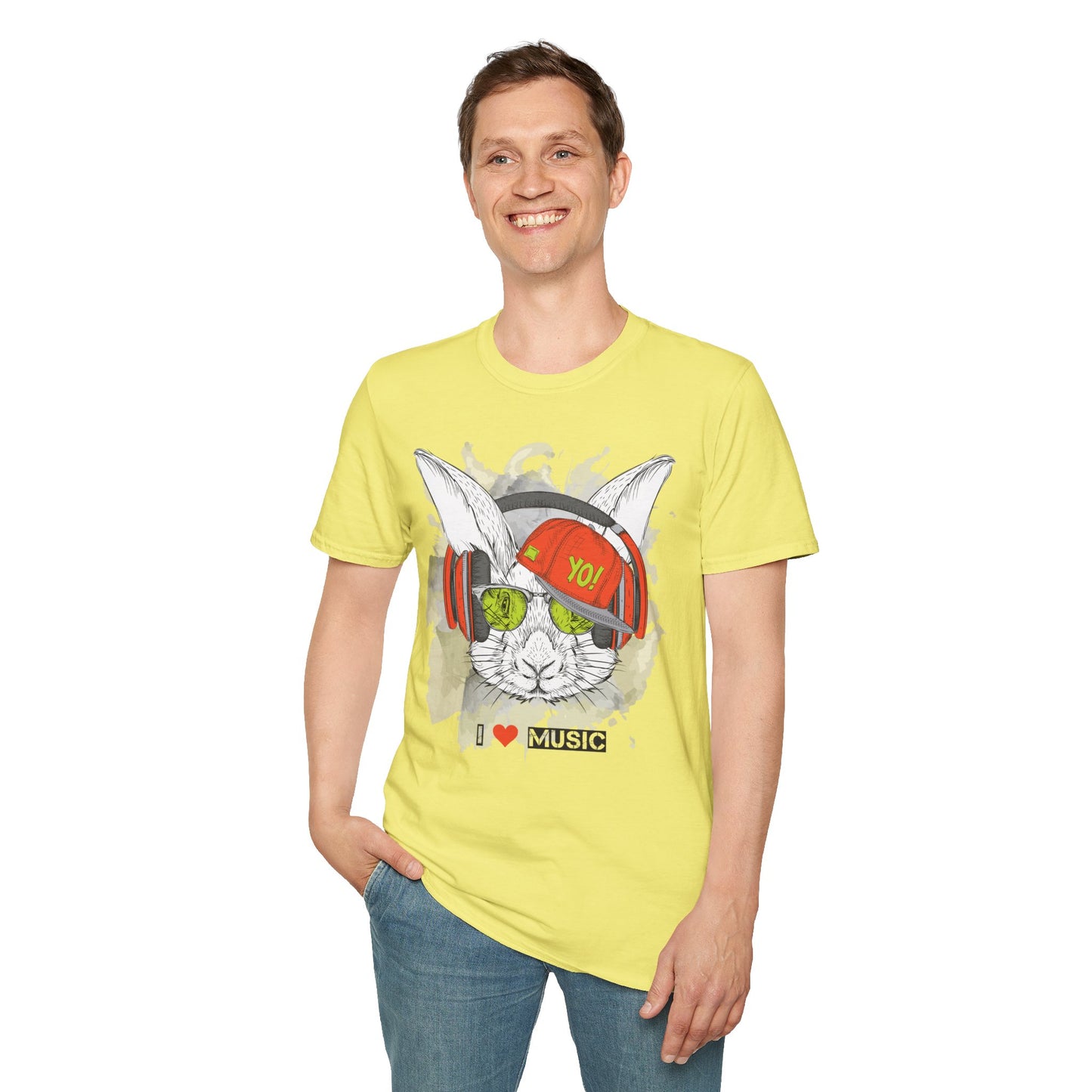 I love Music Animals Shirts, Shirt with Animals, Animals with Headphones Shirt