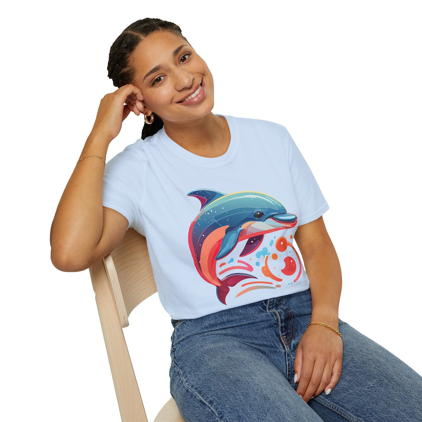 Dolphin Shirts, Shirt with Dolphin, Fish Tee Shirt, Animal Shirt