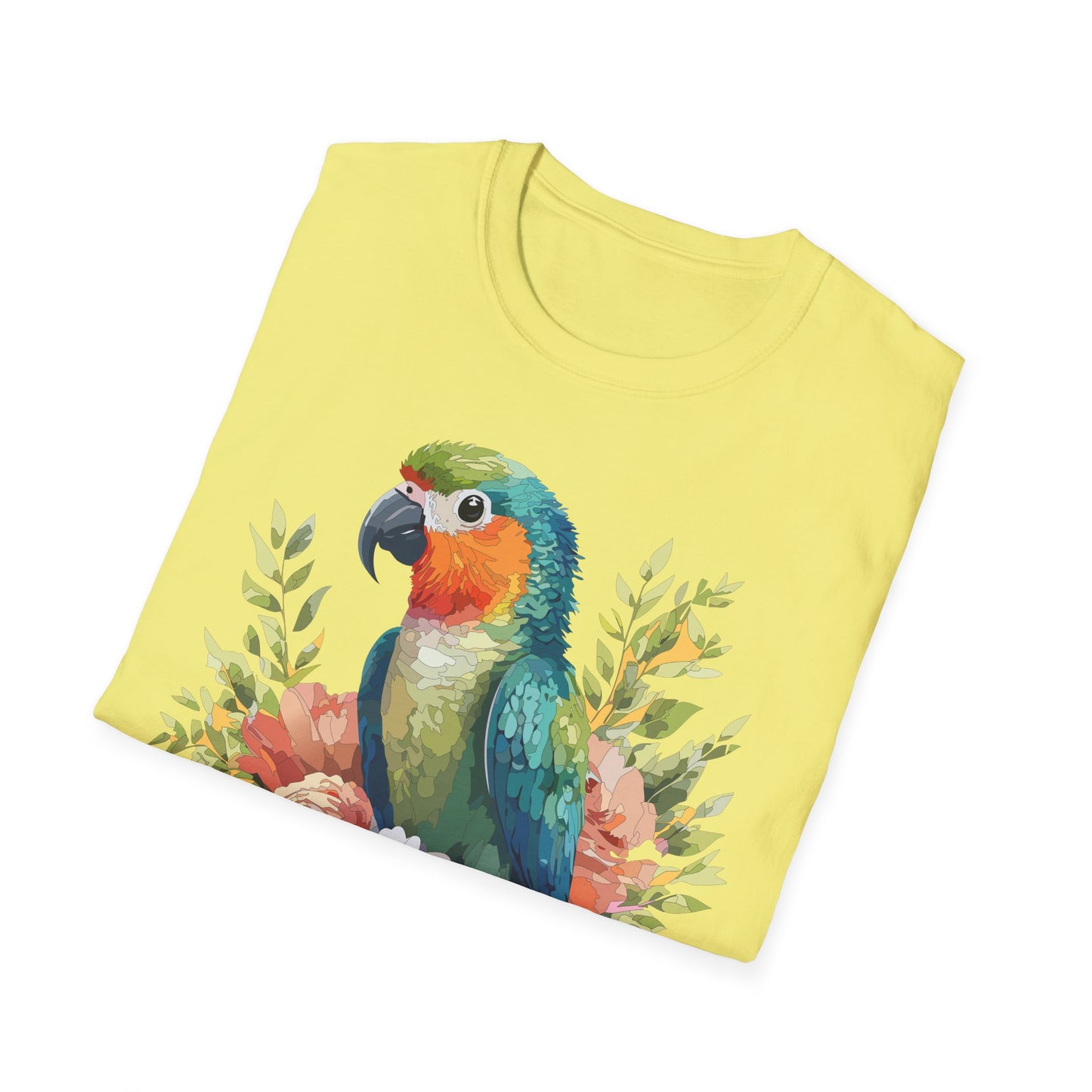 Bird T-Shirt, Floral Bird T Shirt, Shirt with Bird, Shirt with Animal