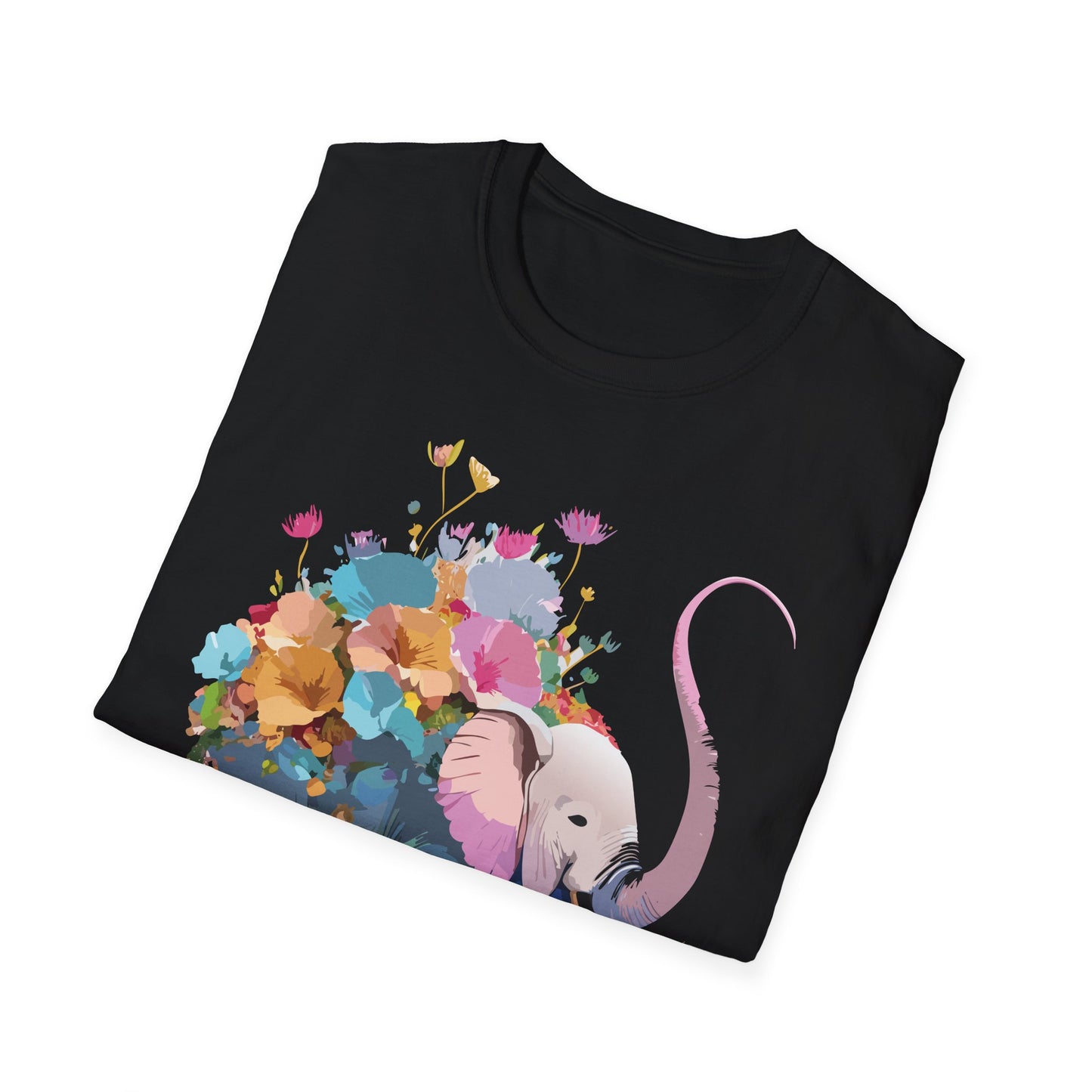 Elephant Shirt, T Shirt with Elephant, Elephant on T Shirt, T Shirt with Animation, Animals Tee Shirt