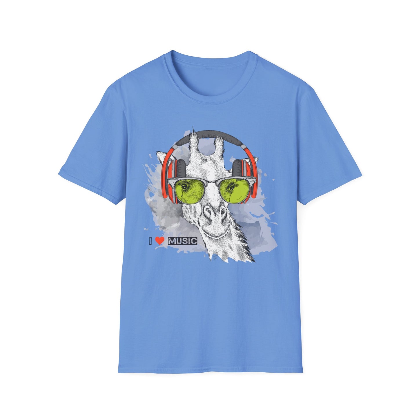 I love Music Animals Shirts, Shirt with Animals, Animals with Headphones Shirt