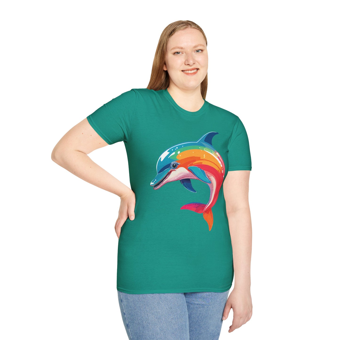 Dolphin Shirts, Shirt with Dolphin, Fish Tee Shirt, Animal Shirt