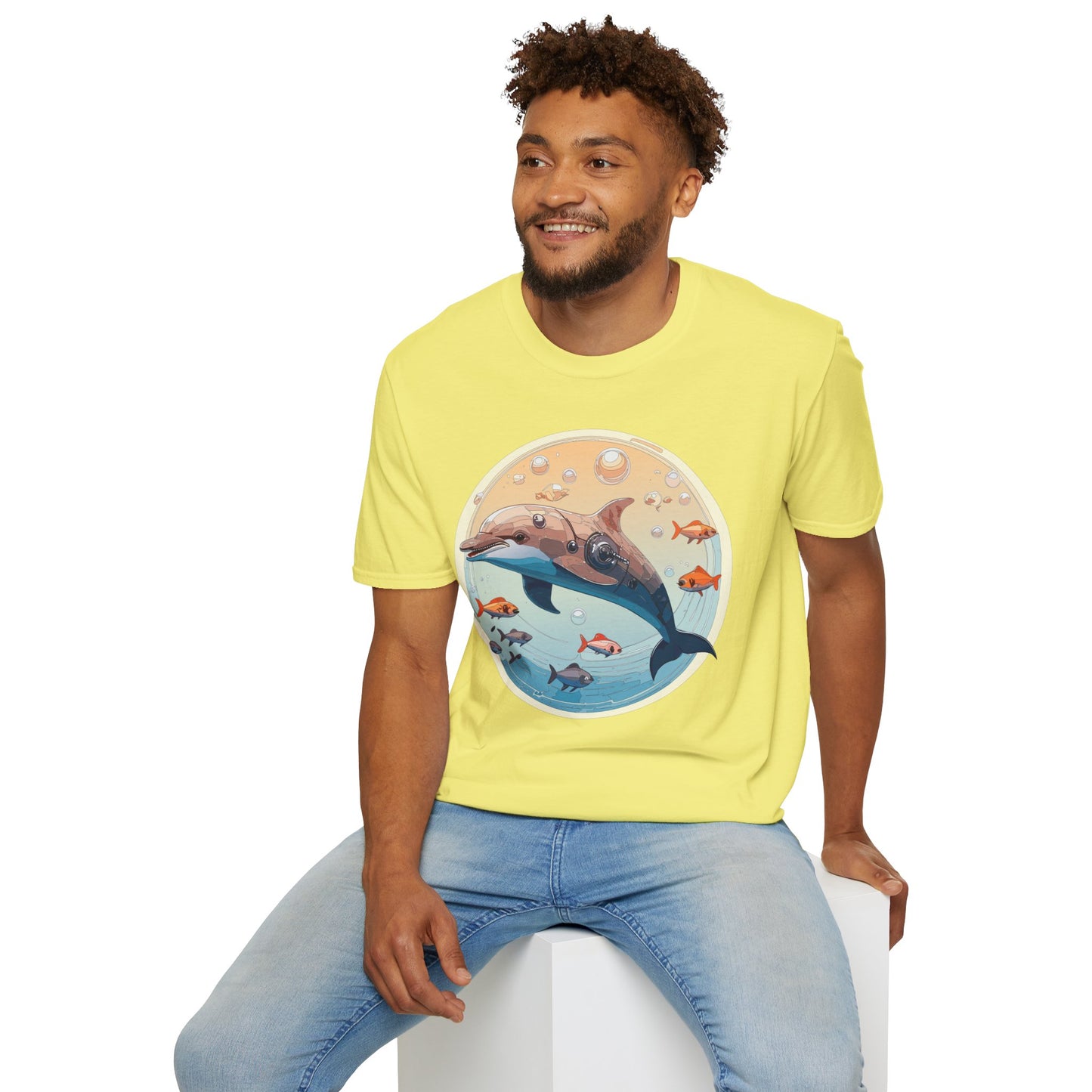 Dolphin Shirts, Shirt with Dolphin, Fish Tee Shirt, Animal Shirt