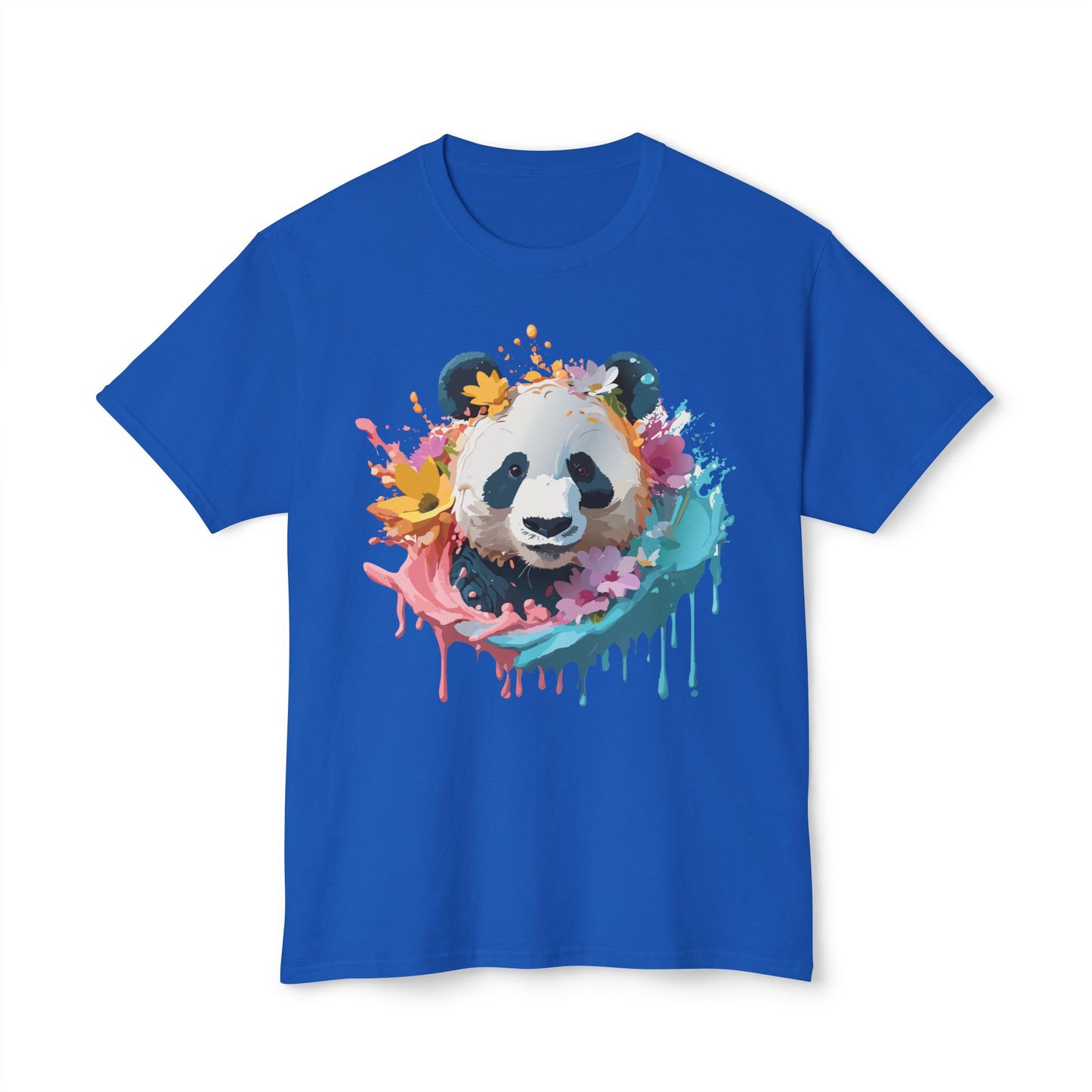 Panda T-Shirt, Vintage Panda Tee, Floral Tees, Panda Art Design Shirt, Tee Shirt with Panda Art 8