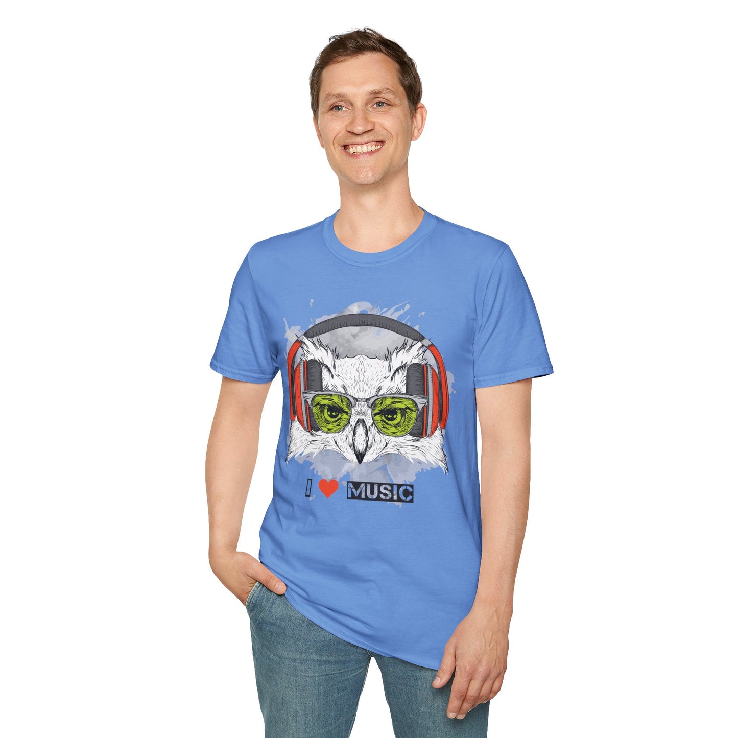 I love Music Animals Shirts, Shirt with Animals, Animals with Headphones Shirt