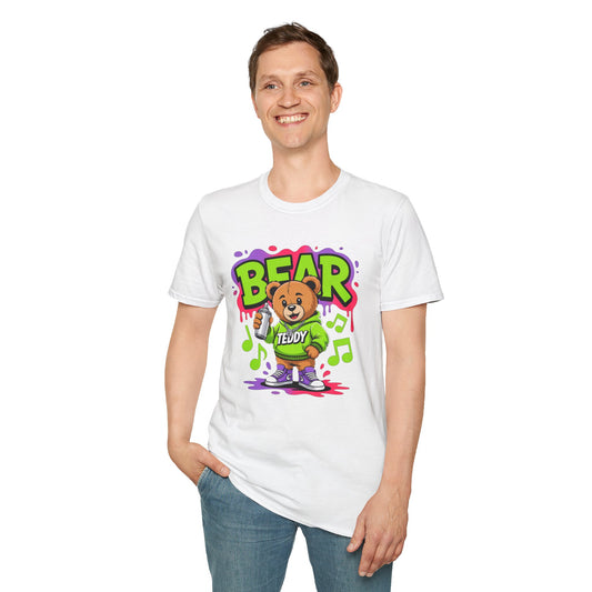 Funny Animal Cartoon T Shirt Unisex Softstyle Graphic Tee Gildan 64000 Animation Tee