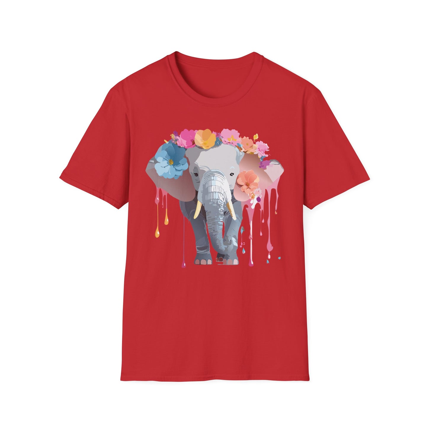 Elephant Shirt, T Shirt with Elephant, Elephant on T Shirt, T Shirt with Animation, Animals Tee Shirt