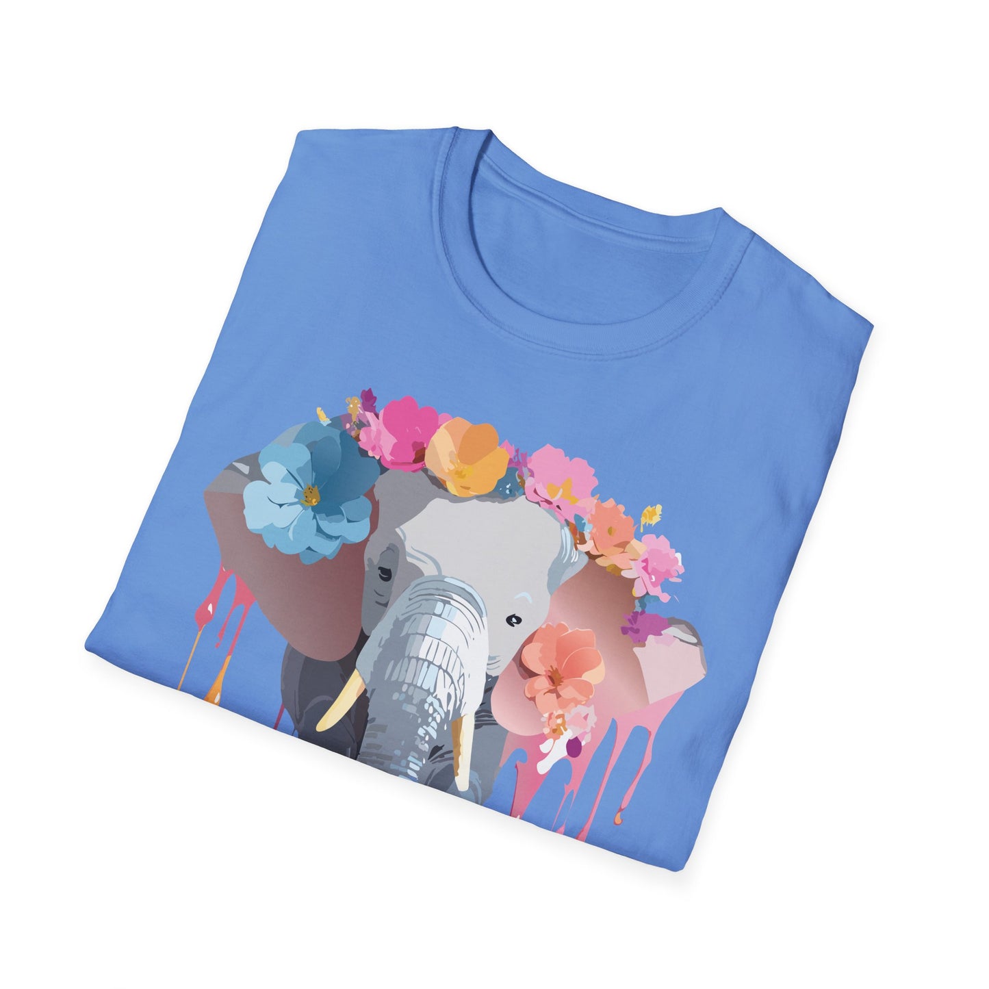 Elephant Shirt, T Shirt with Elephant, Elephant on T Shirt, T Shirt with Animation, Animals Tee Shirt