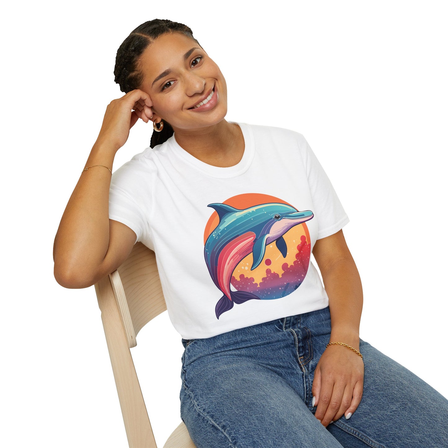 Dolphin Shirts, Shirt with Dolphin, Fish Tee Shirt, Animal Shirt
