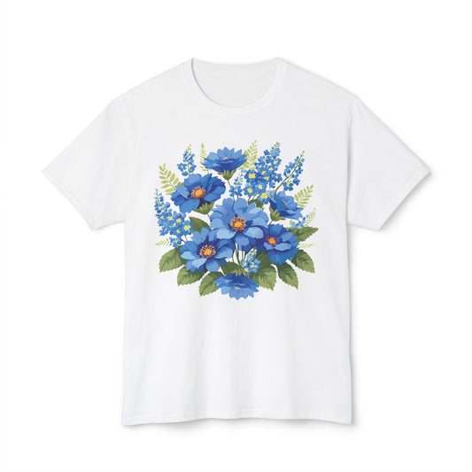 Floral T-Shirt, Vintage Flowers Tee, Floral Tees, Floral Art Design Shirt, Tee Shirt with Floral Art 16