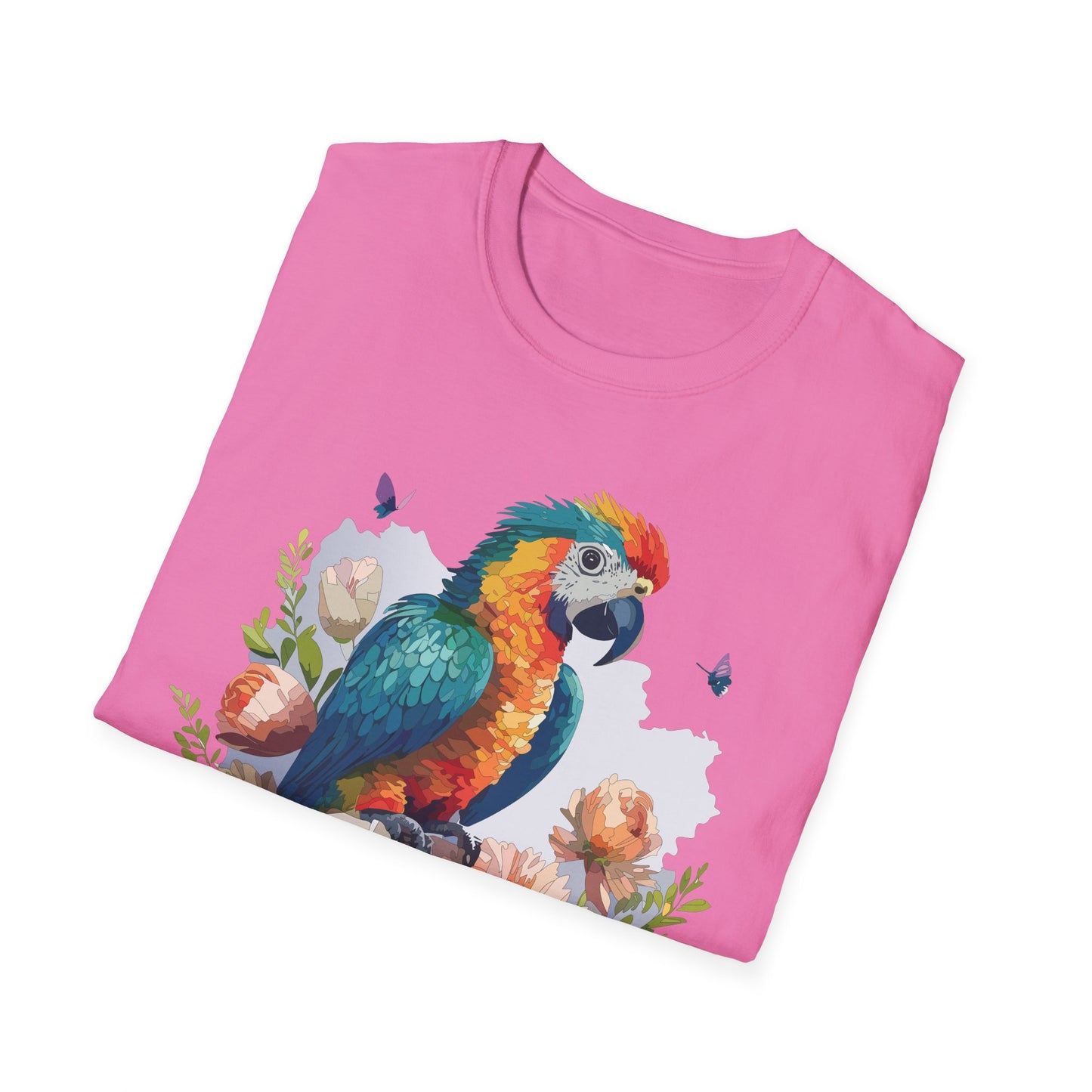 Bird T-Shirt, Floral Bird T Shirt, Shirt with Bird, Shirt with Animal