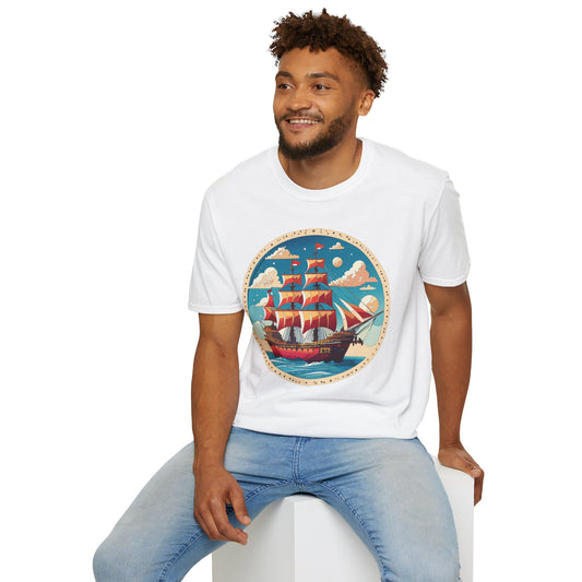 Unisex Ship T Shirts Frigate T Shirts Vessel Tee Shirt Gildan Softstyle 64000 Premium Cotton