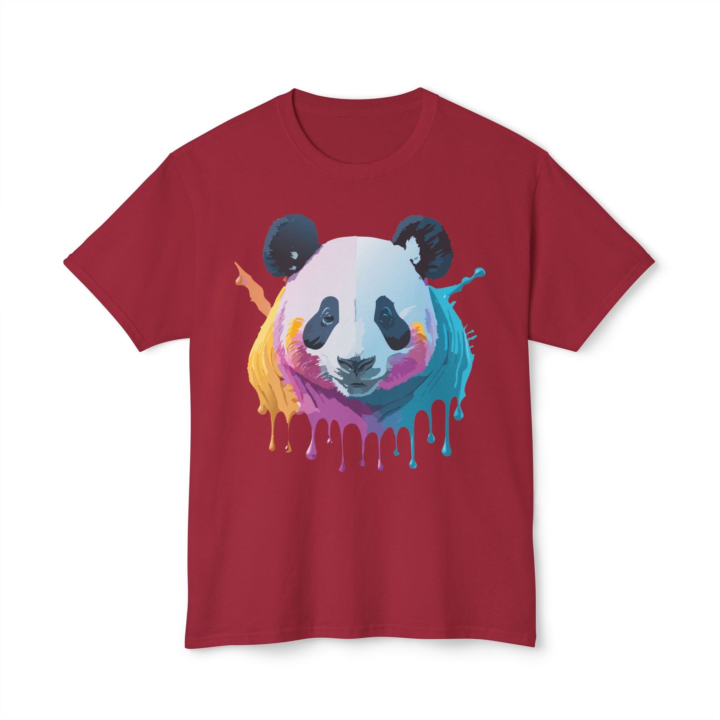 Panda T-Shirt, Vintage Panda Tee, Floral Tees, Panda Art Design Shirt, Tee Shirt with Panda Art 2