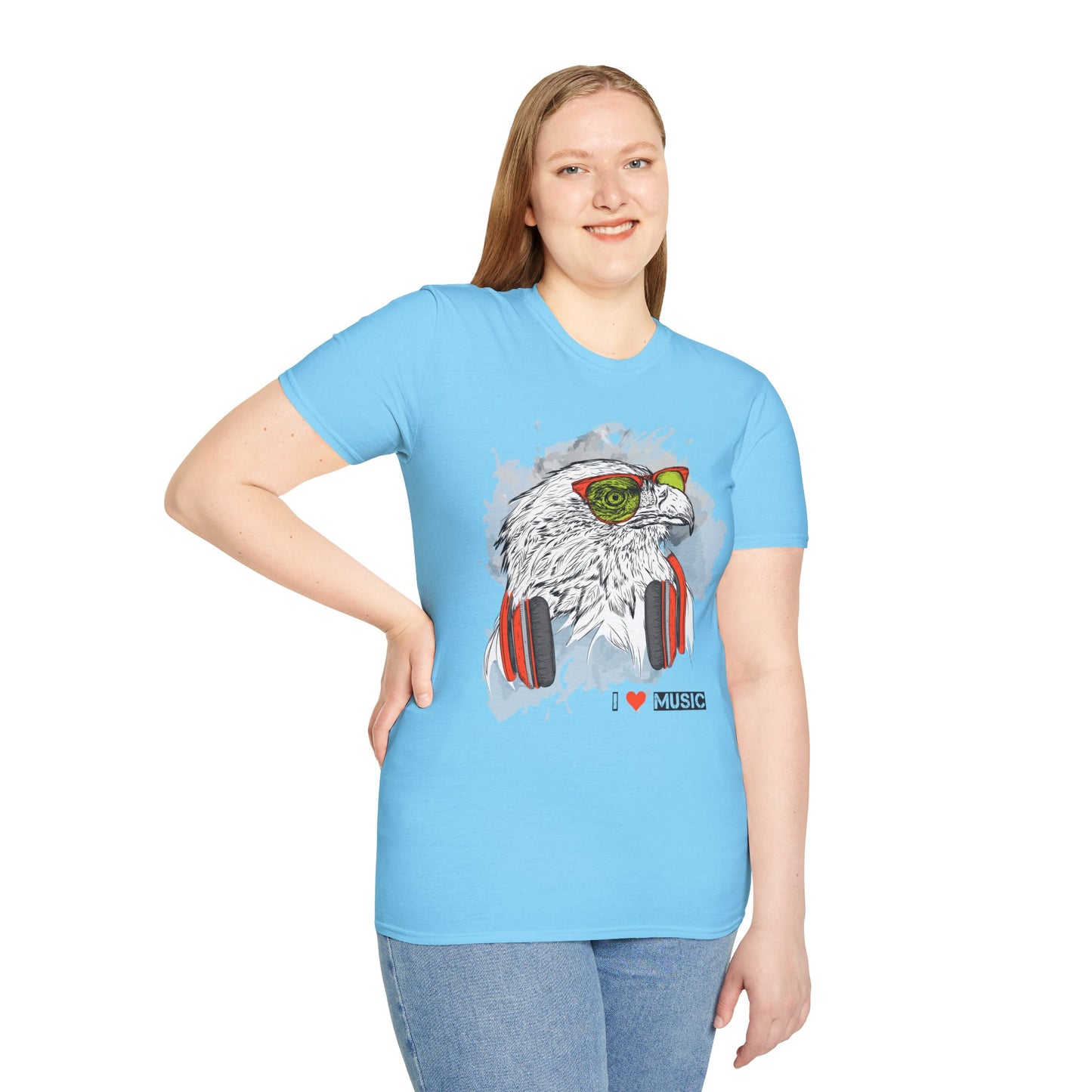 I love Music Animals Shirts, Shirt with Animals, Animals with Headphones Shirt