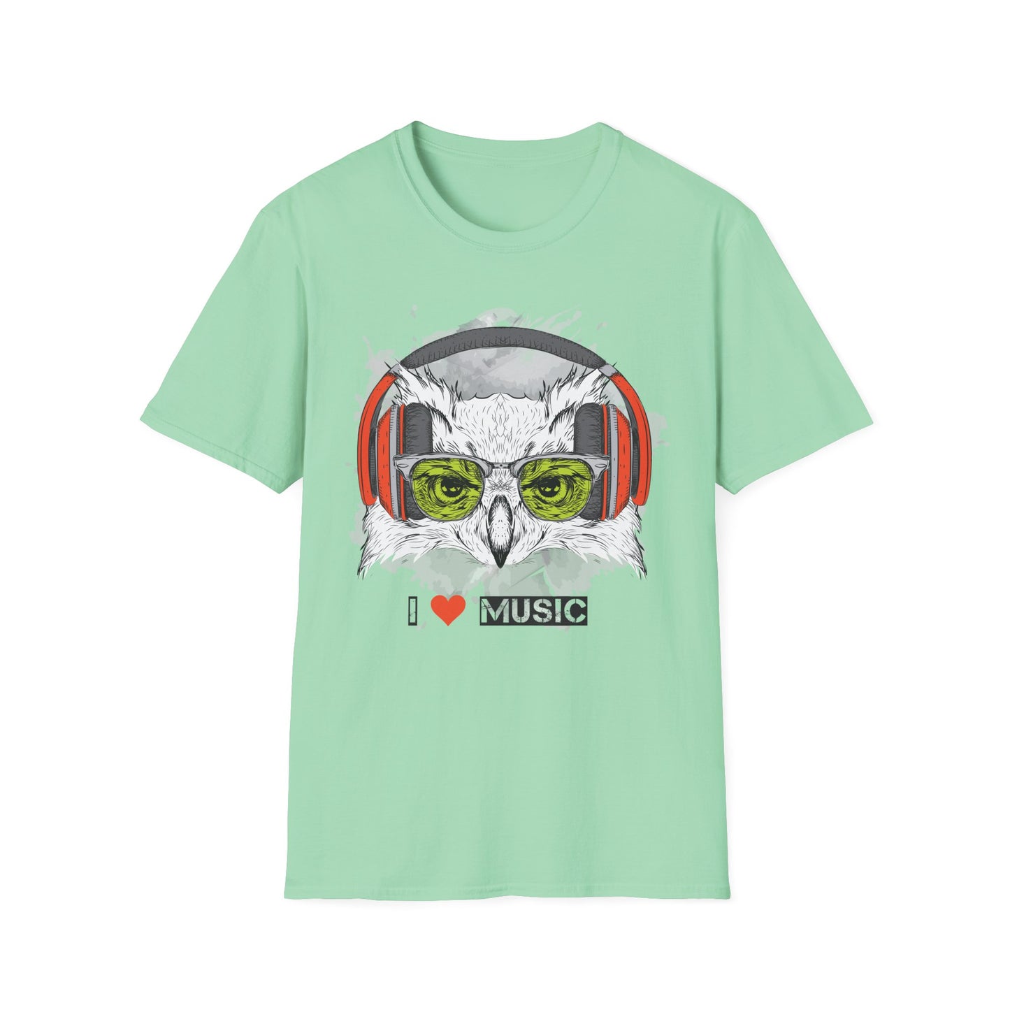 I love Music Animals Shirts, Shirt with Animals, Animals with Headphones Shirt