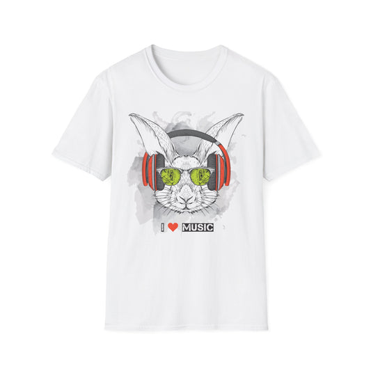 I love Music Animals Shirts, Shirt with Animals, Animals with Headphones Shirt