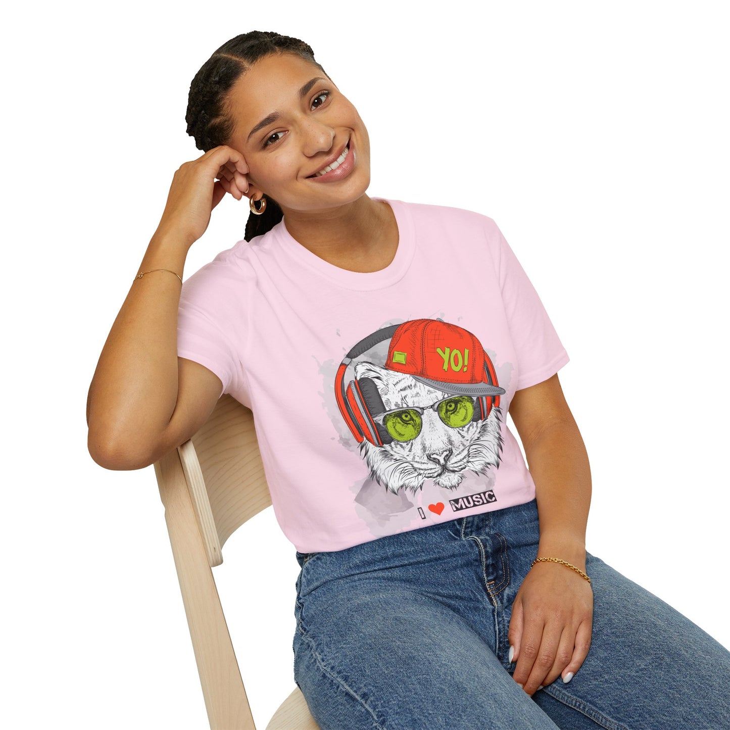 I love Music Animals Shirts, Shirt with Animals, Animals with Headphones Shirt
