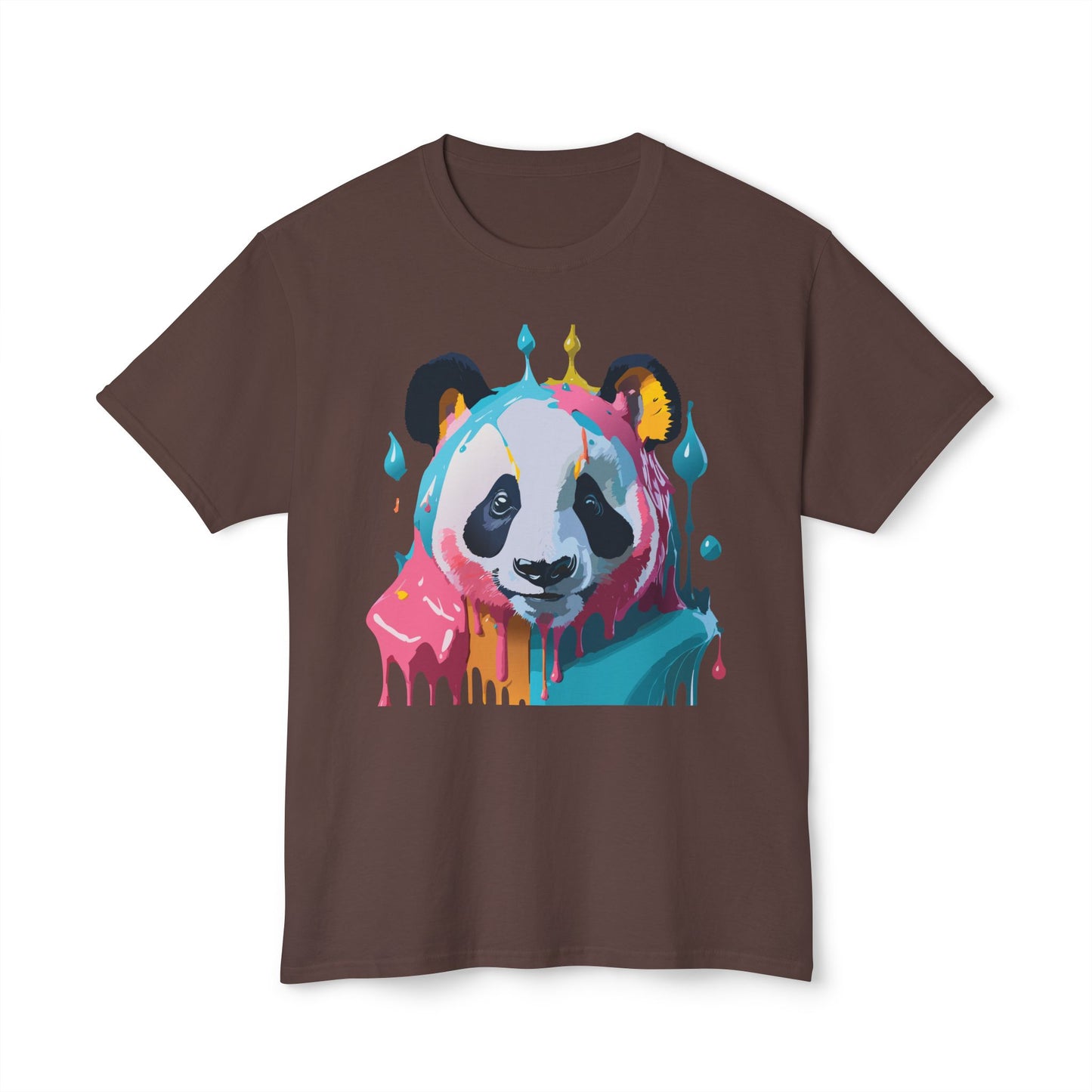 Panda T-Shirt, Vintage Panda Tee, Floral Tees, Panda Art Design Shirt, Tee Shirt with Panda Art 5