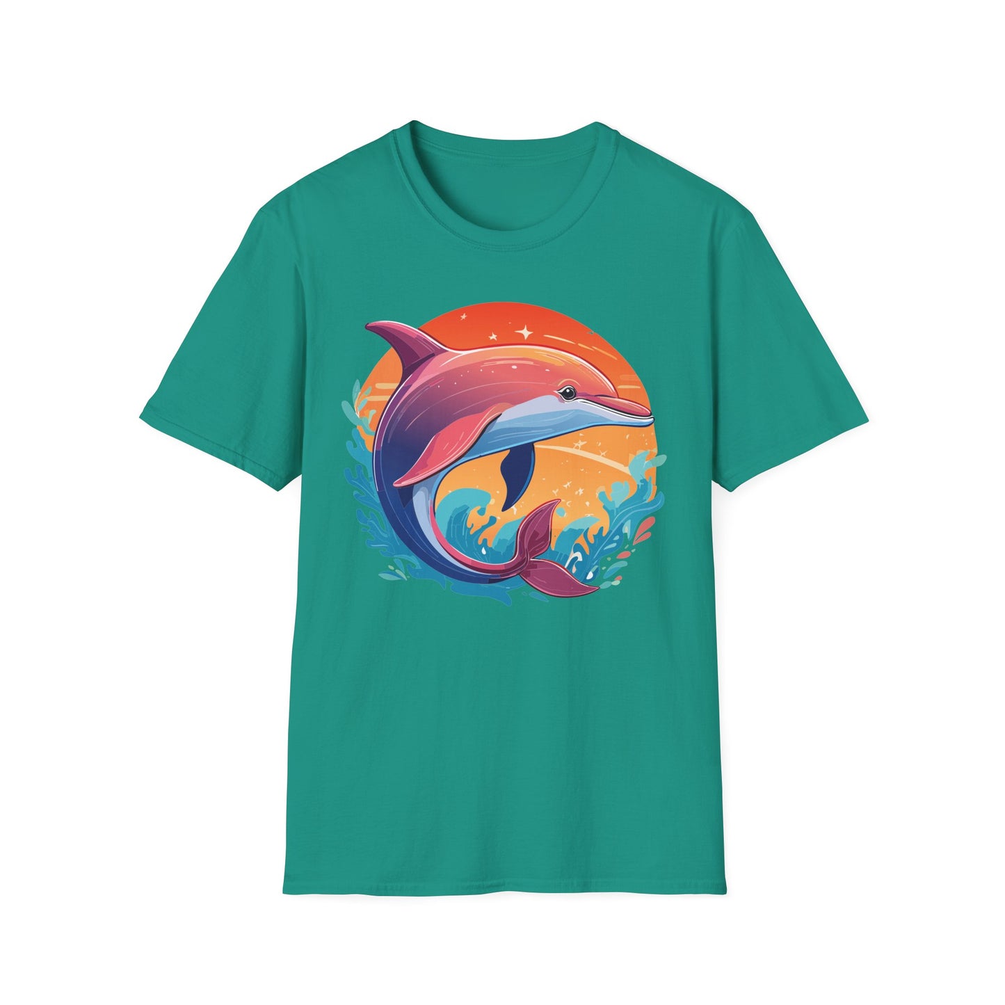 Dolphin Shirts, Shirt with Dolphin, Fish Tee Shirt, Animal Shirt