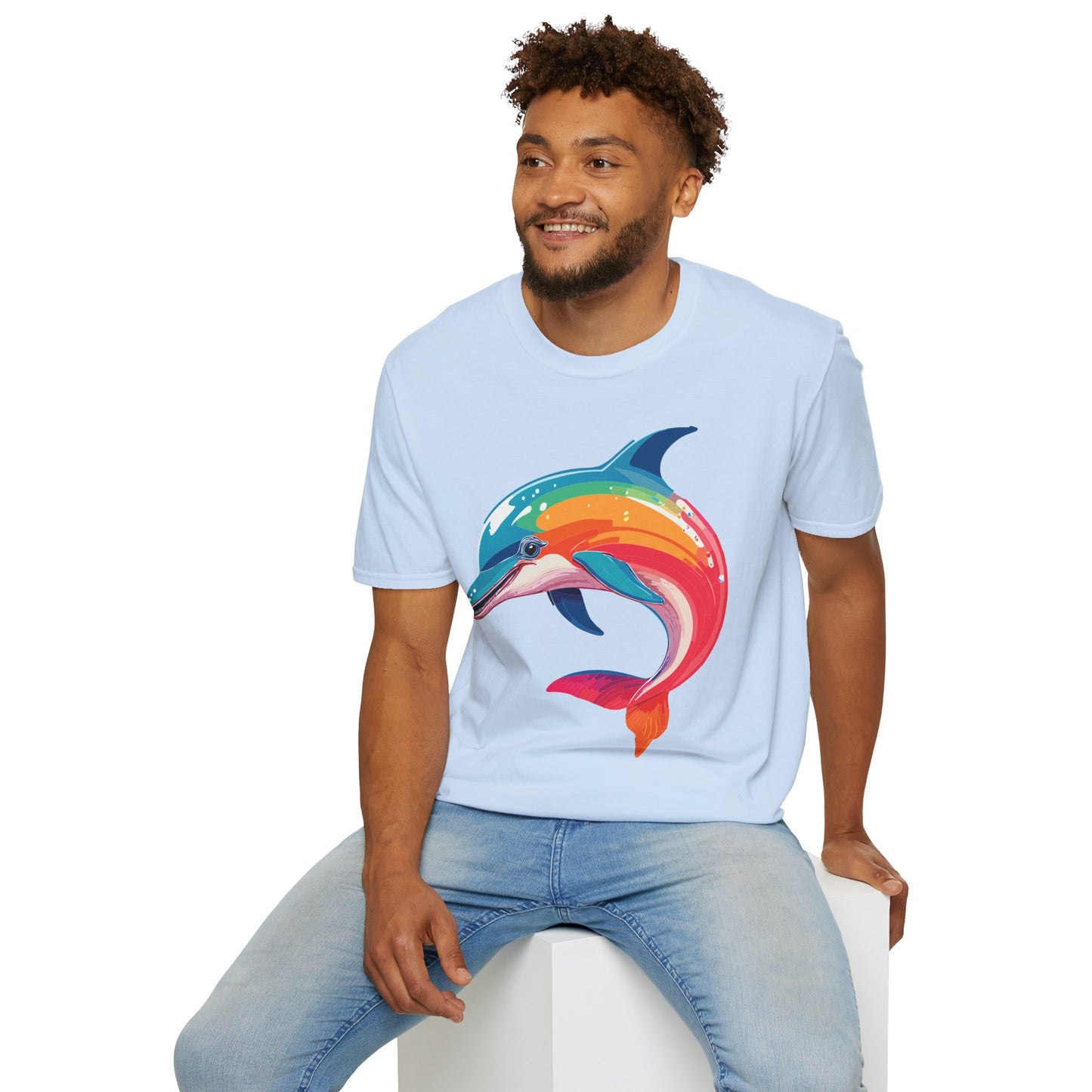 Dolphin Shirts, Shirt with Dolphin, Fish Tee Shirt, Animal Shirt
