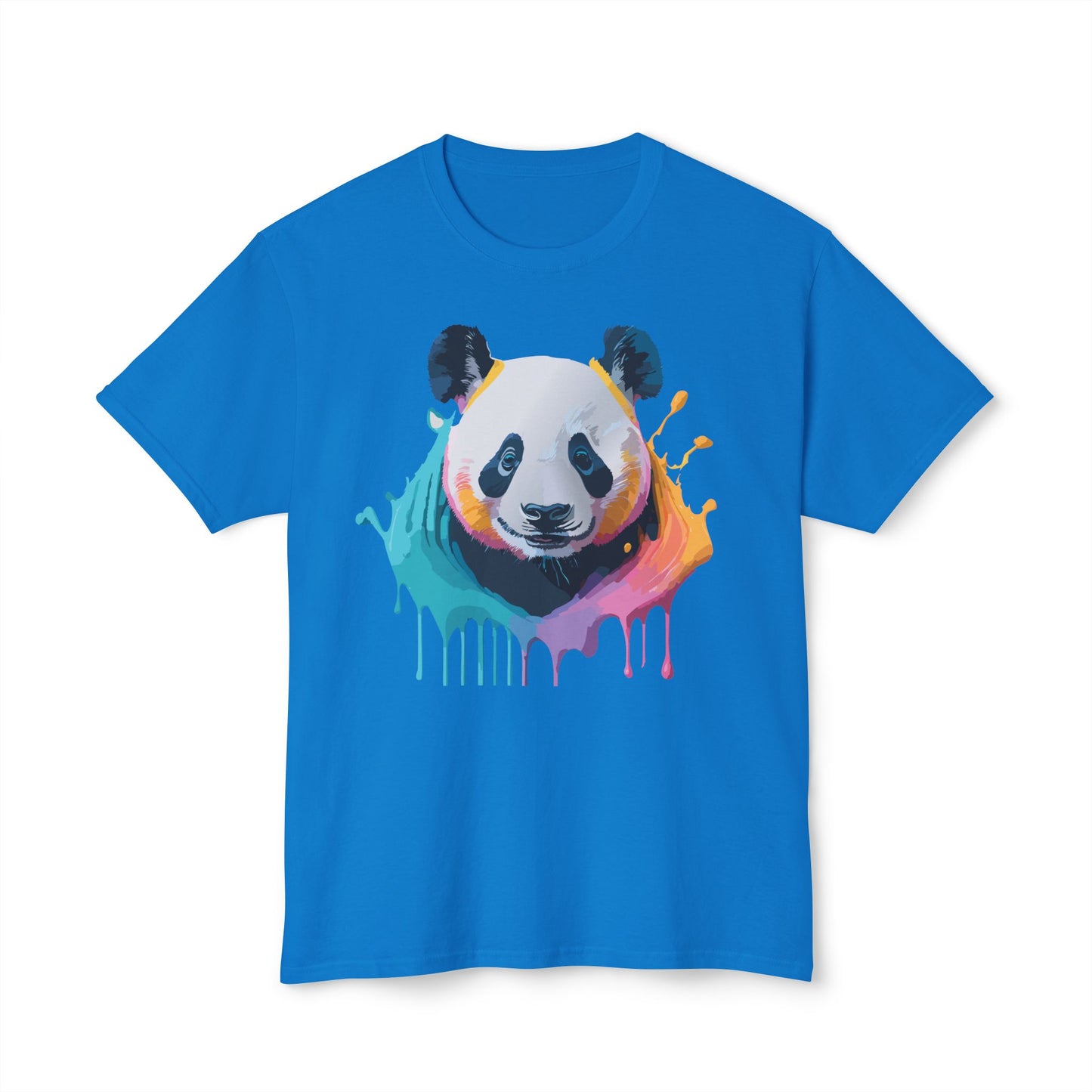 Panda T-Shirt, Vintage Panda Tee, Floral Tees, Panda Art Design Shirt, Tee Shirt with Panda Art 1