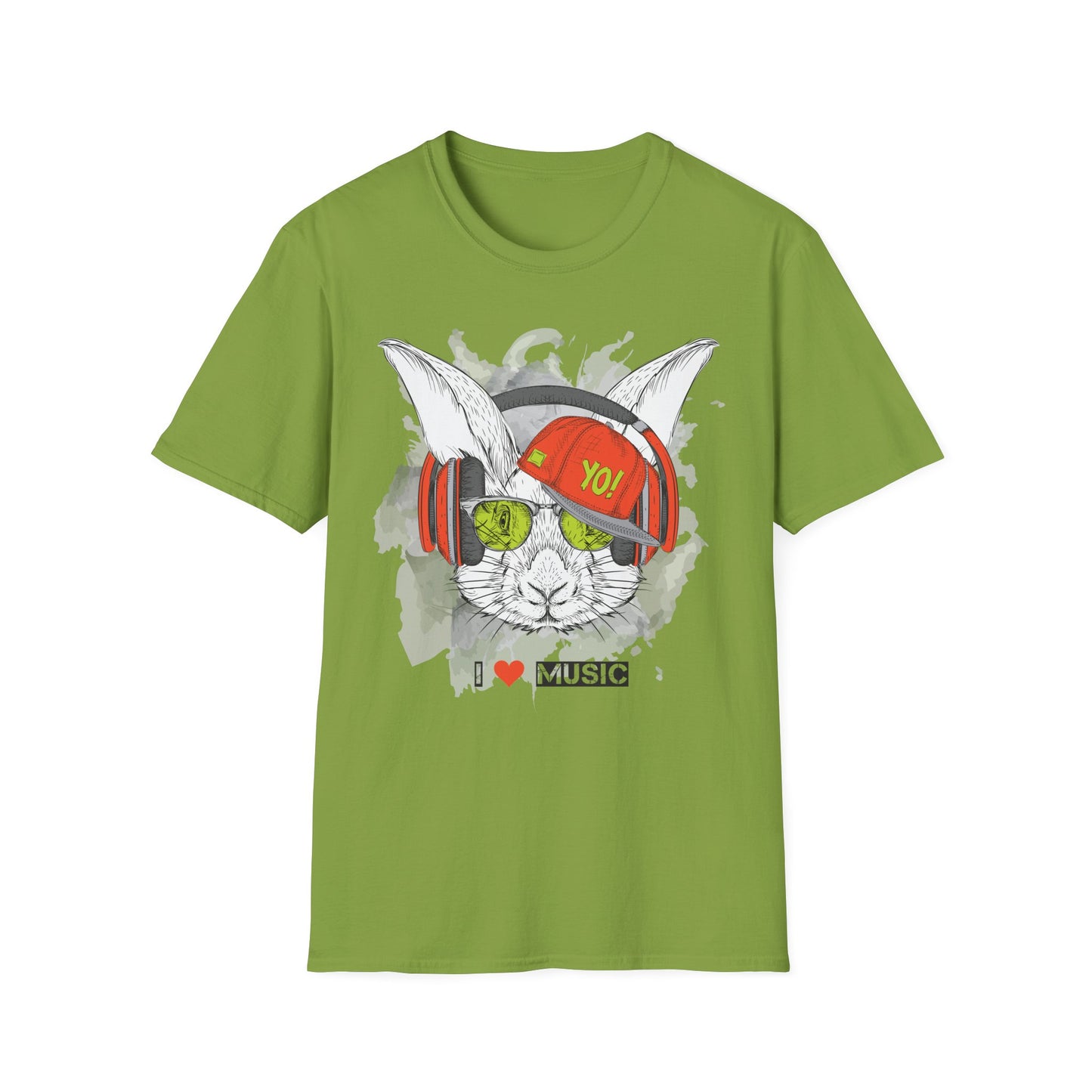 I love Music Animals Shirts, Shirt with Animals, Animals with Headphones Shirt