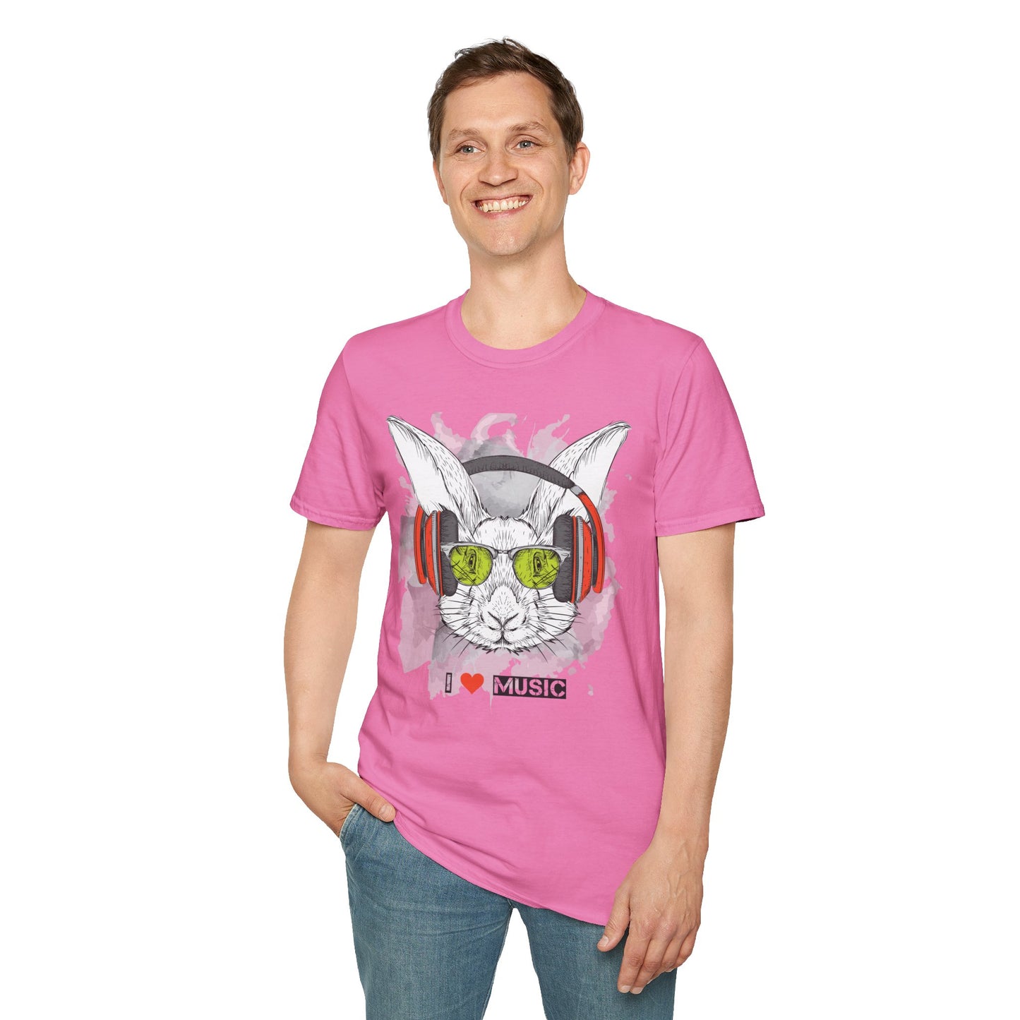 I love Music Animals Shirts, Shirt with Animals, Animals with Headphones Shirt