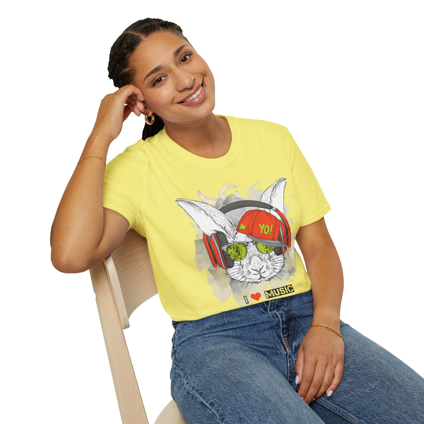 I love Music Animals Shirts, Shirt with Animals, Animals with Headphones Shirt