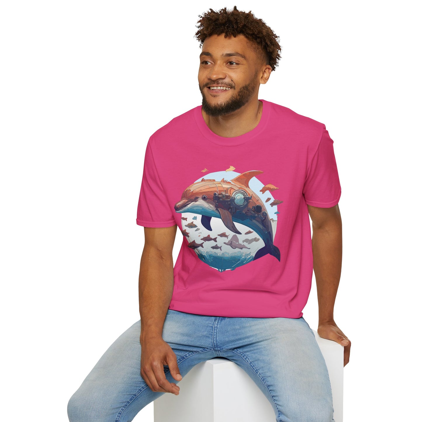 Dolphin Shirts, Shirt with Dolphin, Fish Tee Shirt, Animal Shirt