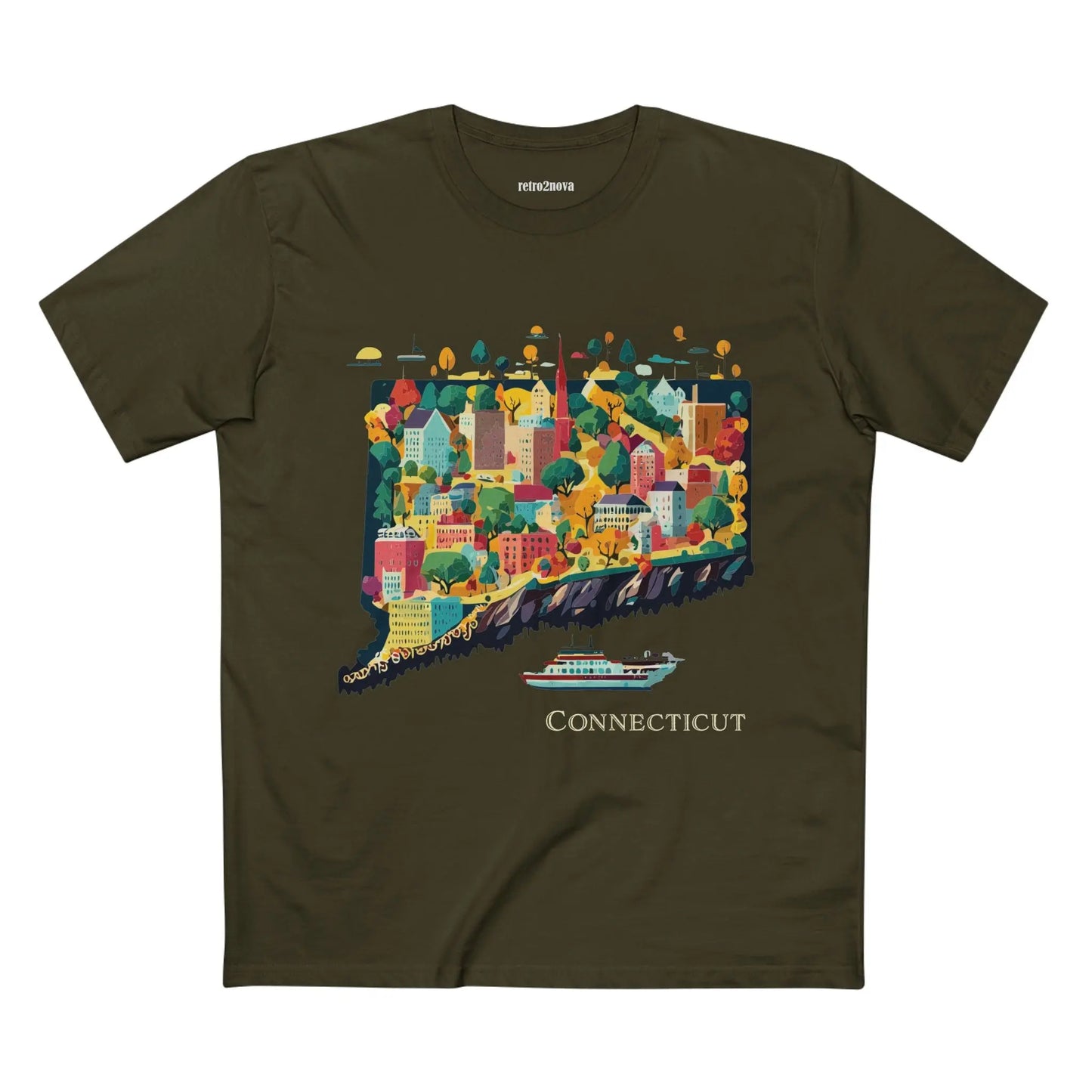 US State Shirts, Connecticut Shirt - retro2nova