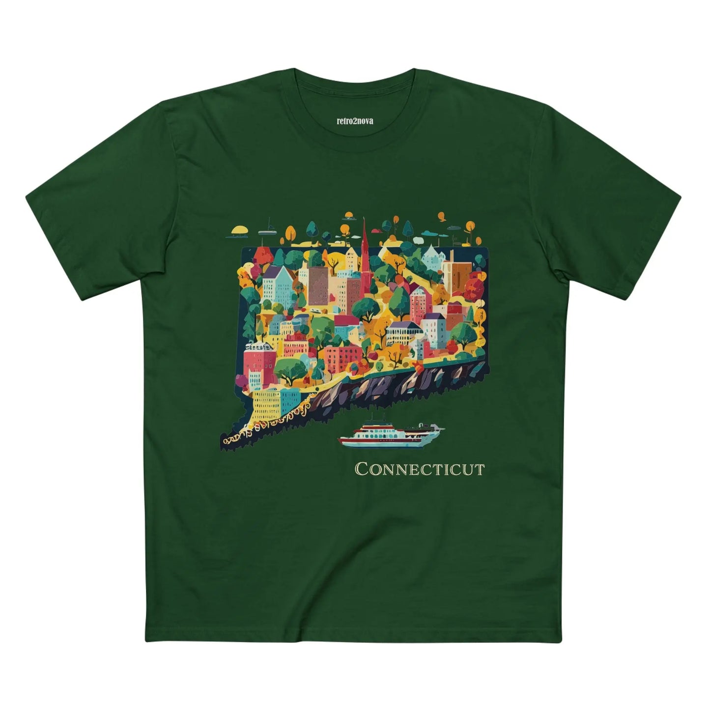 US State Shirts, Connecticut Shirt - retro2nova