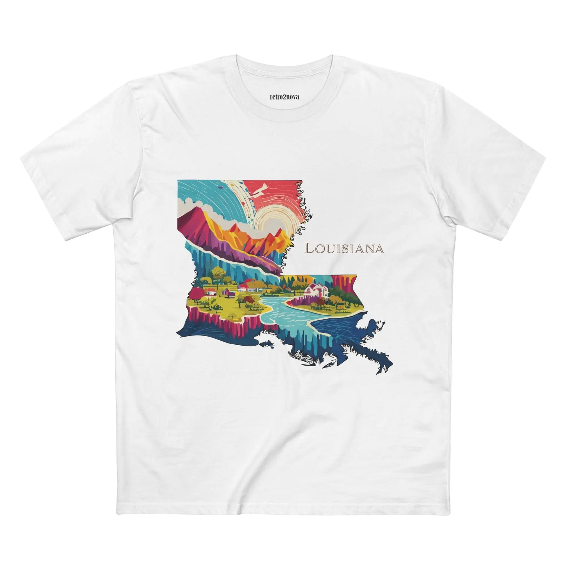 US State Shirts, Louisiana Shirt Retro2Nova