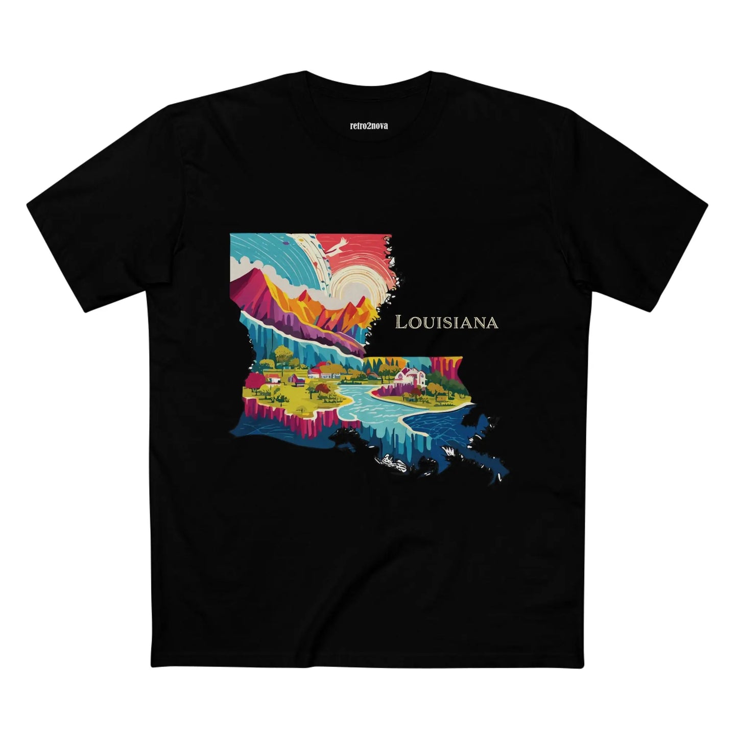 US State Shirts, Louisiana Shirt Retro2Nova