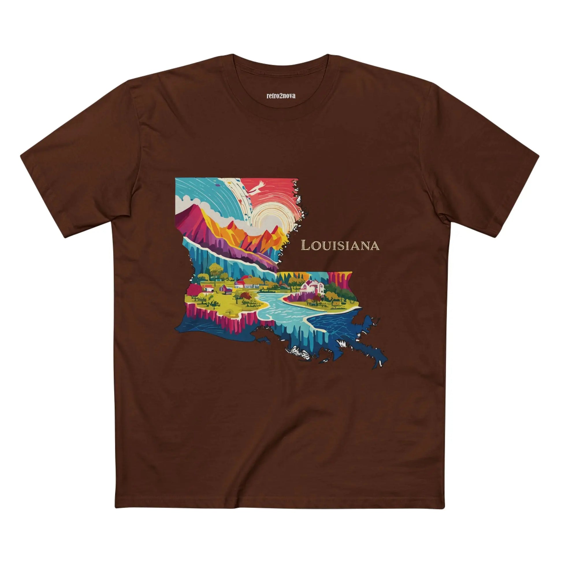US State Shirts, Louisiana Shirt Retro2Nova