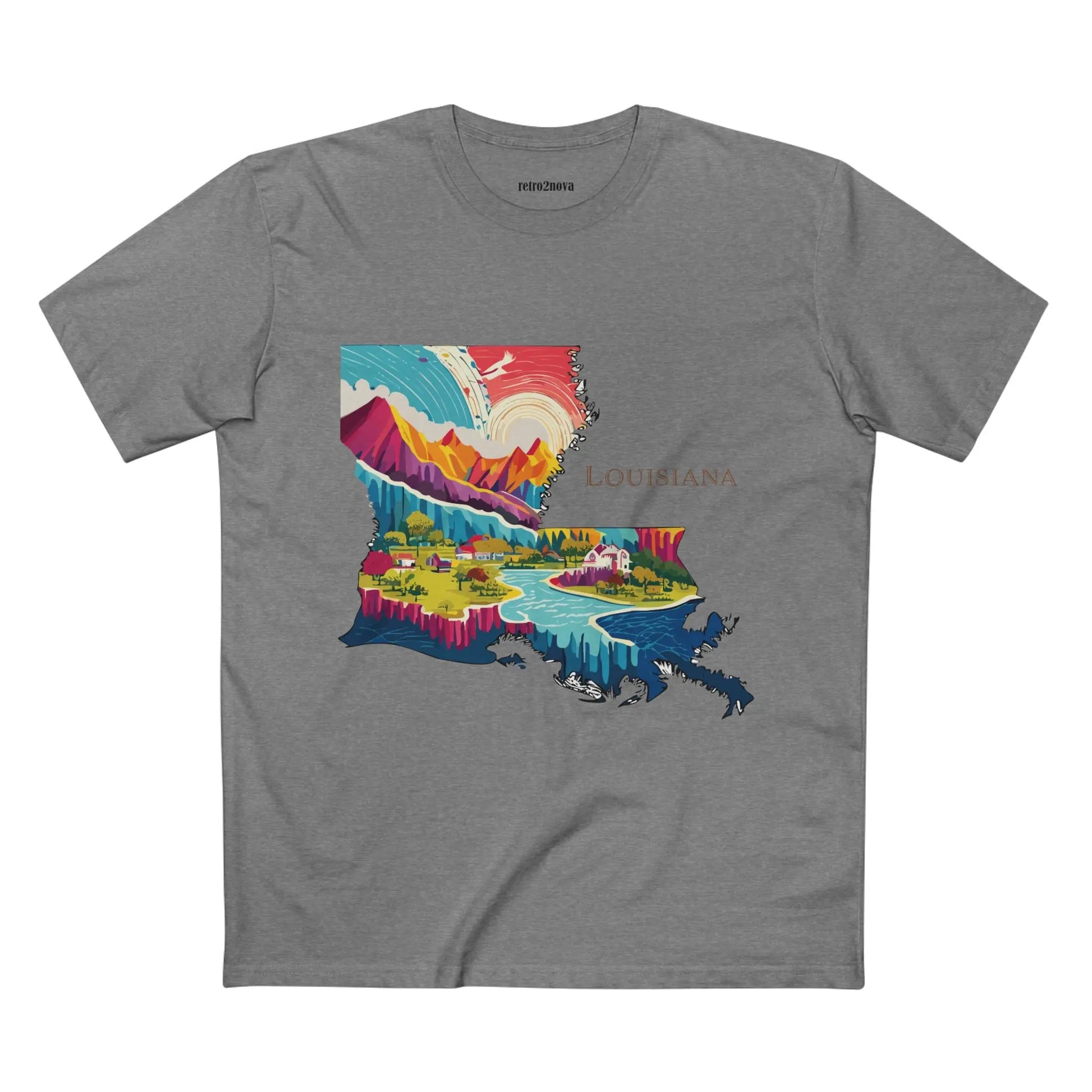 US State Shirts, Louisiana Shirt Retro2Nova