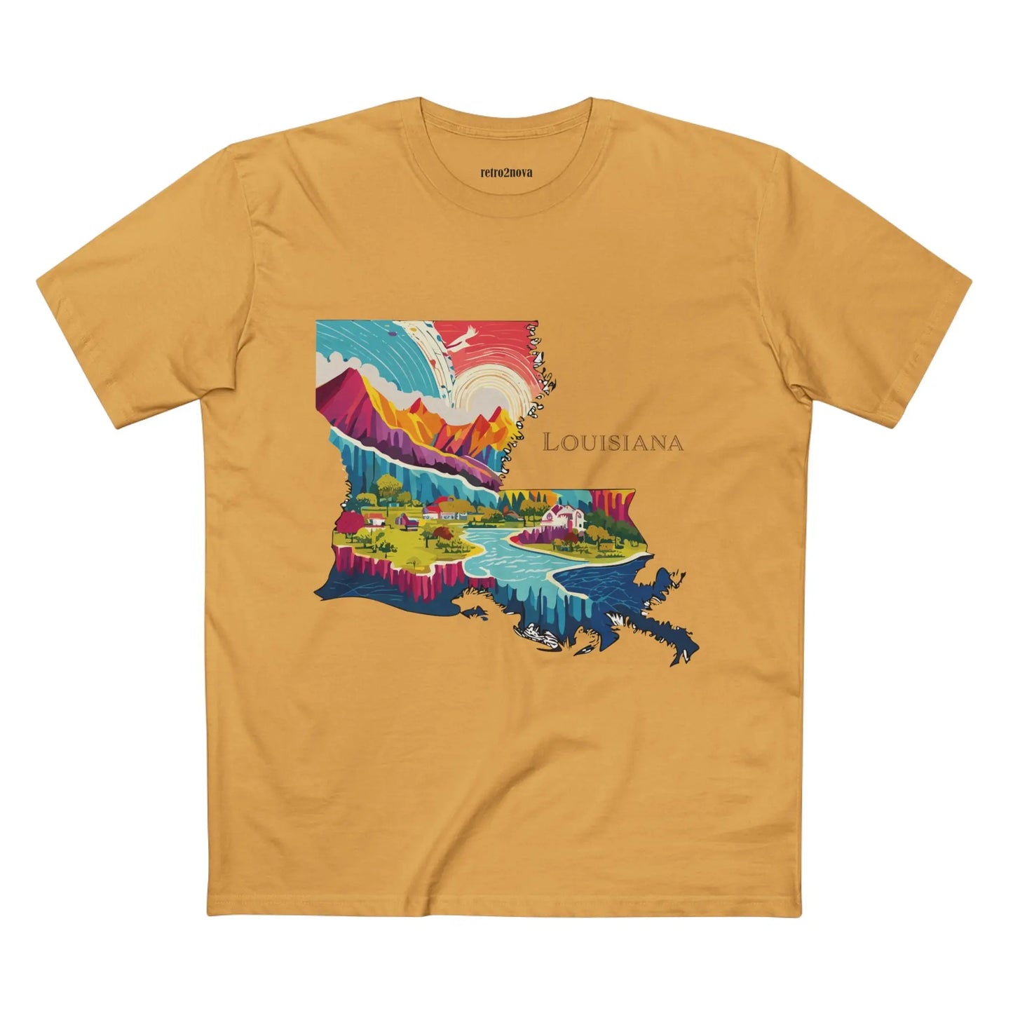 US State Shirts, Louisiana Shirt Retro2Nova