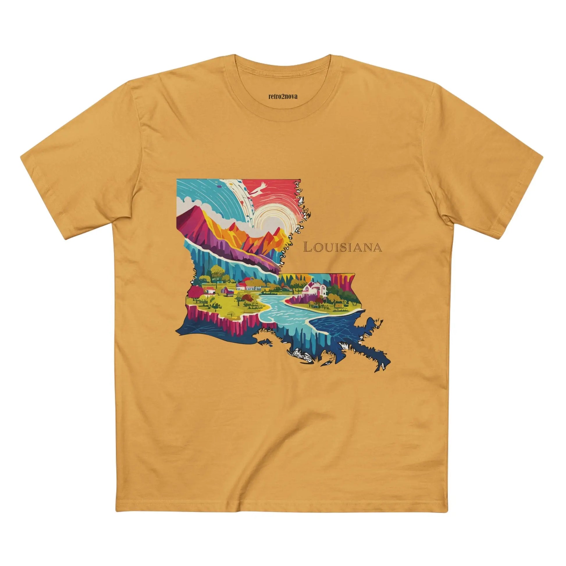 US State Shirts, Louisiana Shirt Retro2Nova