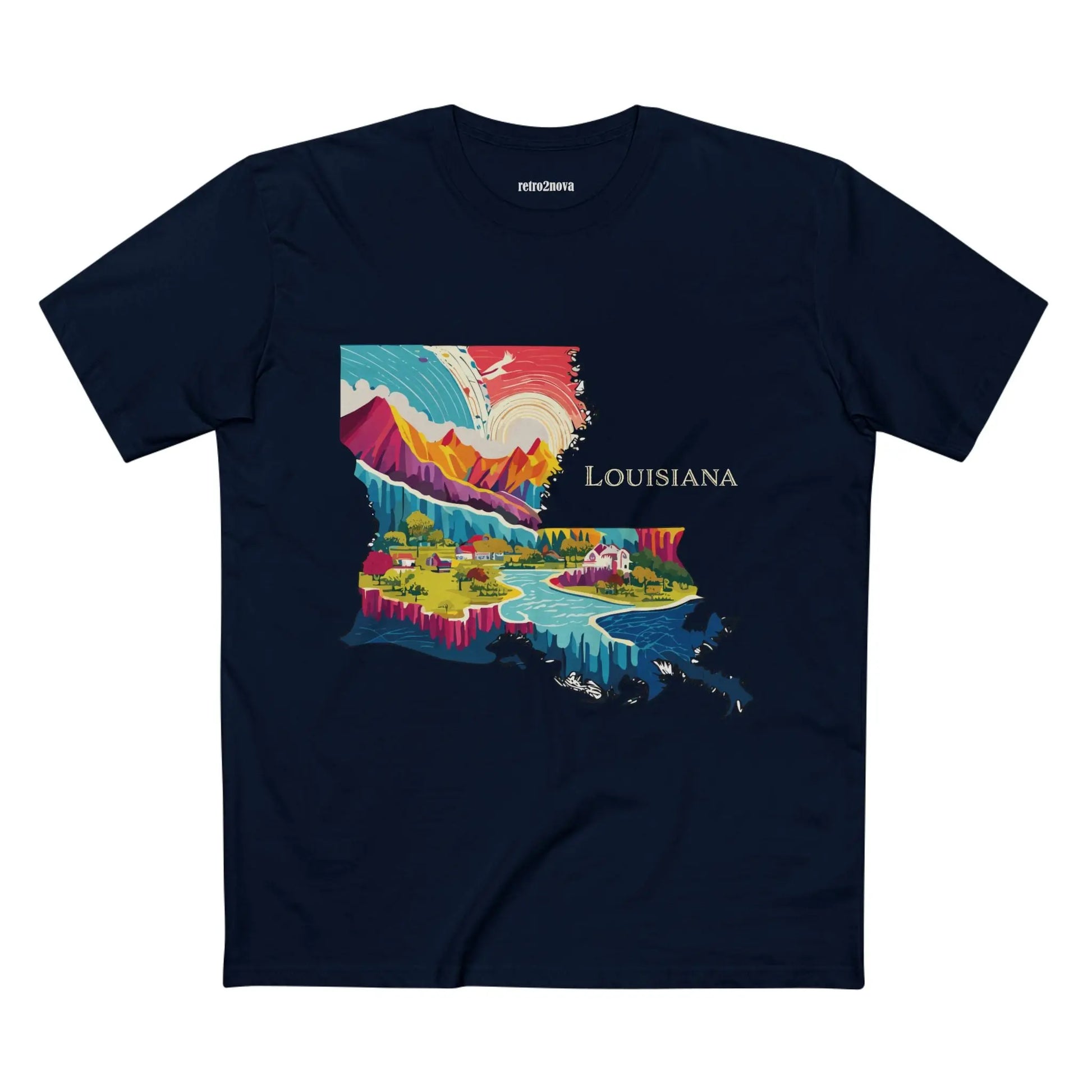 US State Shirts, Louisiana Shirt Retro2Nova