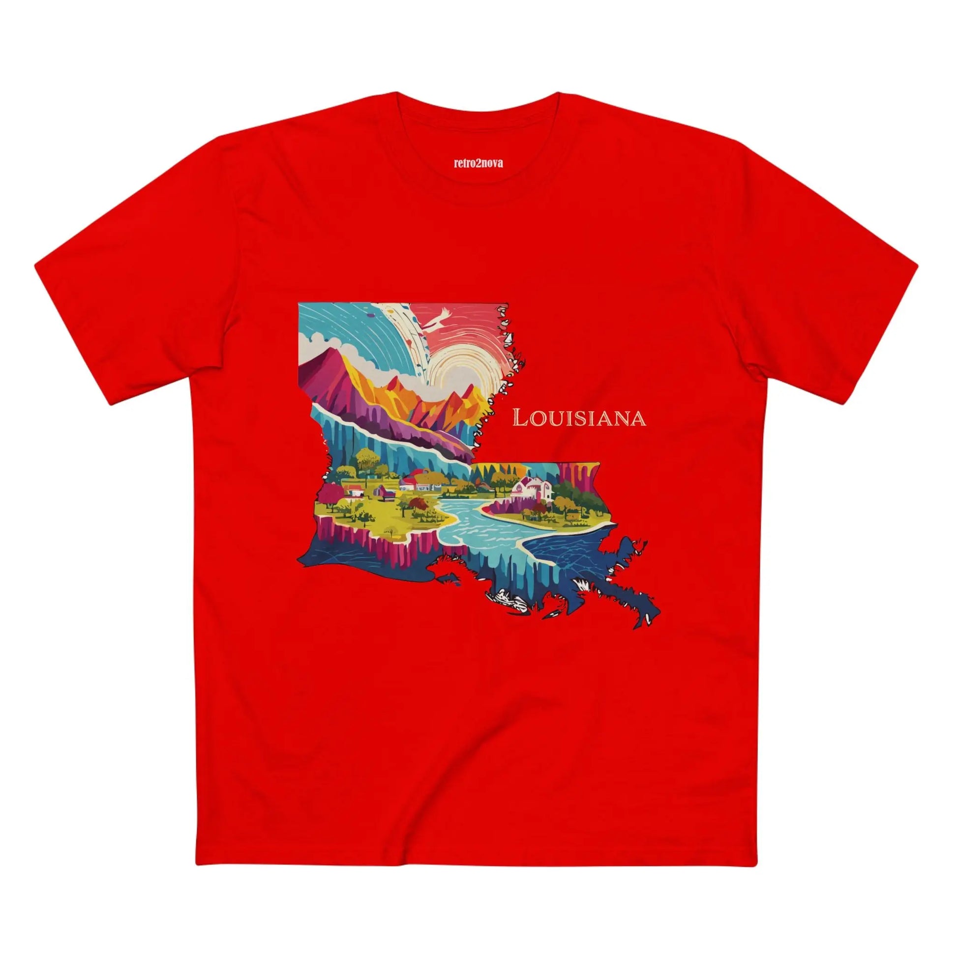 US State Shirts, Louisiana Shirt Retro2Nova