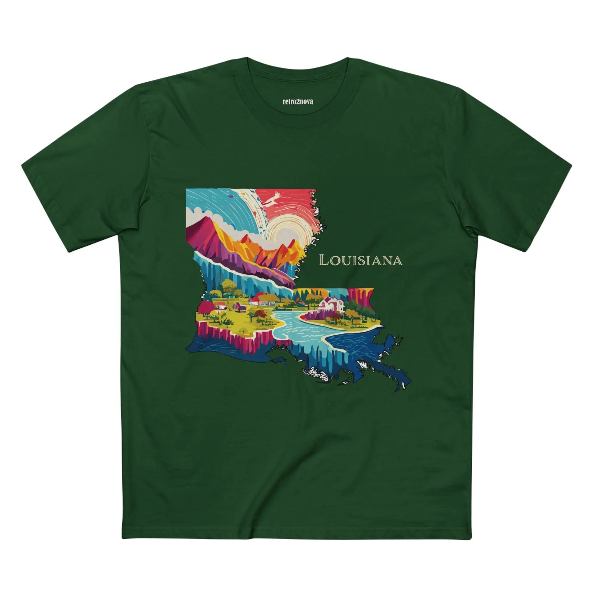 US State Shirts, Louisiana Shirt Retro2Nova