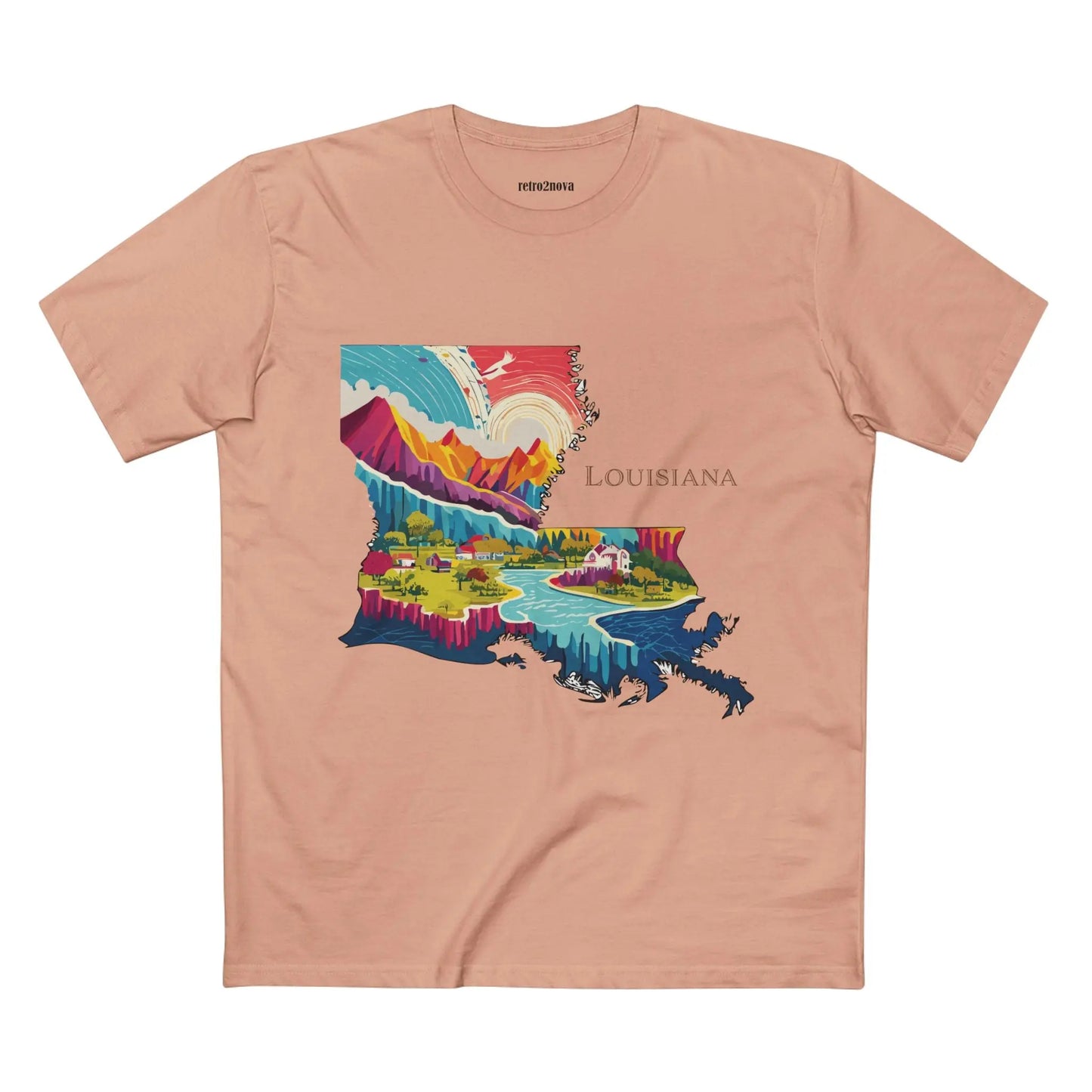 US State Shirts, Louisiana Shirt Retro2Nova