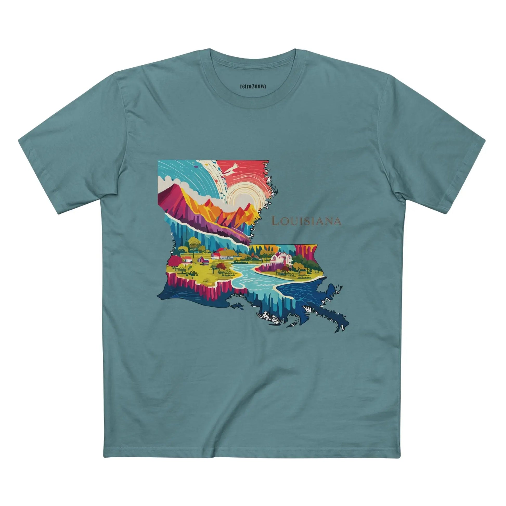 US State Shirts, Louisiana Shirt Retro2Nova