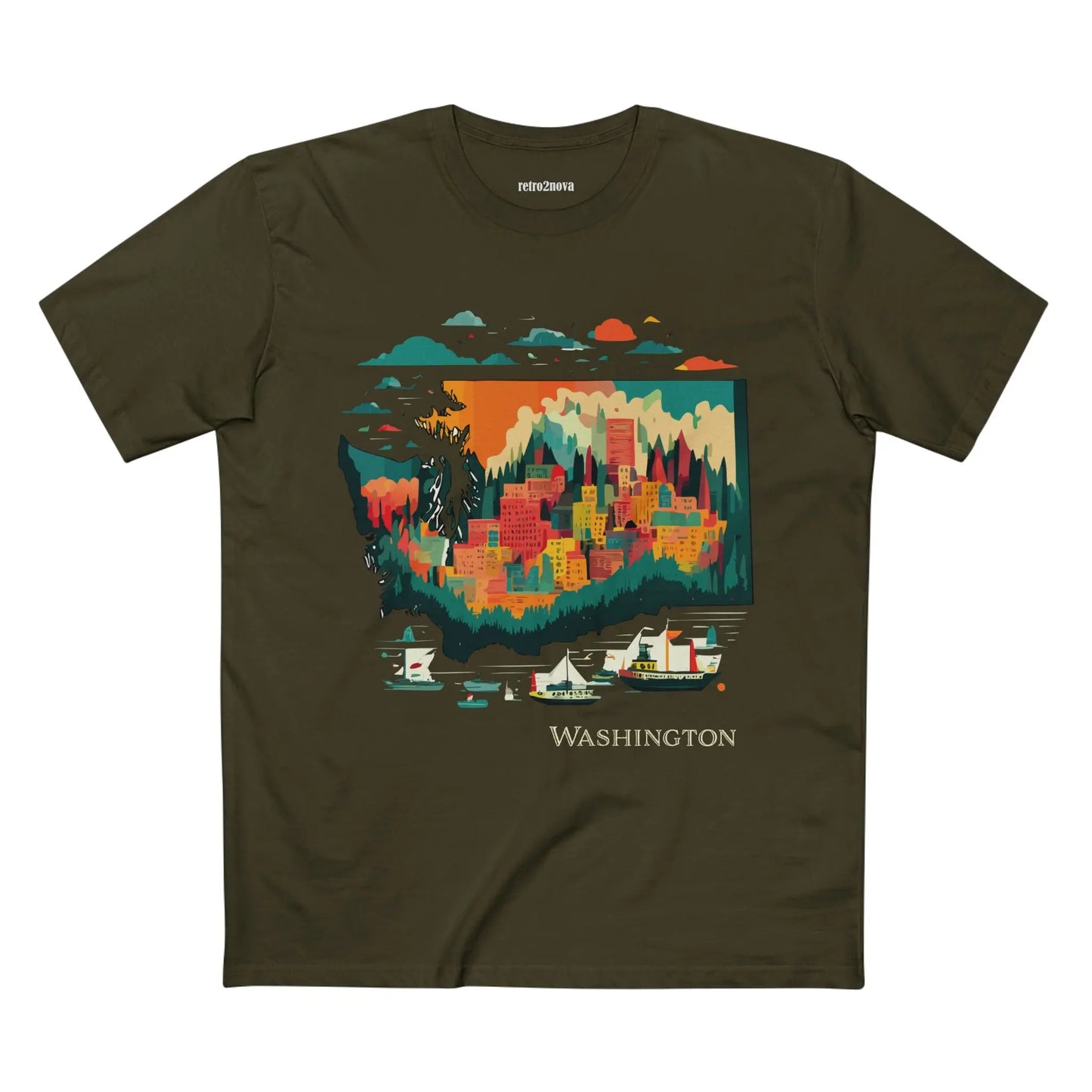 US State Shirts, Washington Shirt - retro2nova