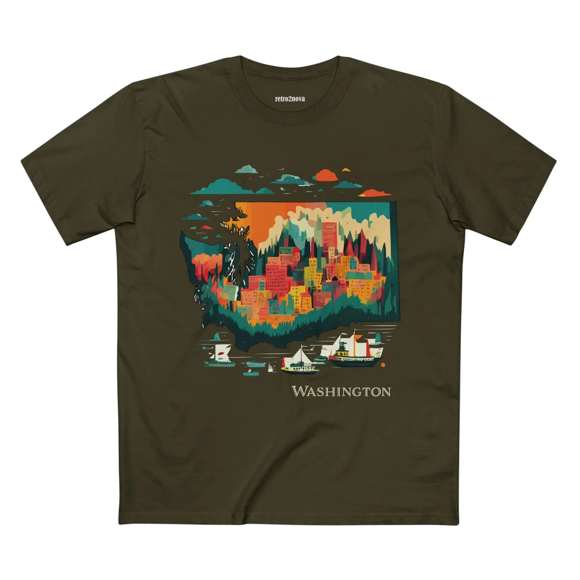 US State Shirts, Washington Shirt - retro2nova