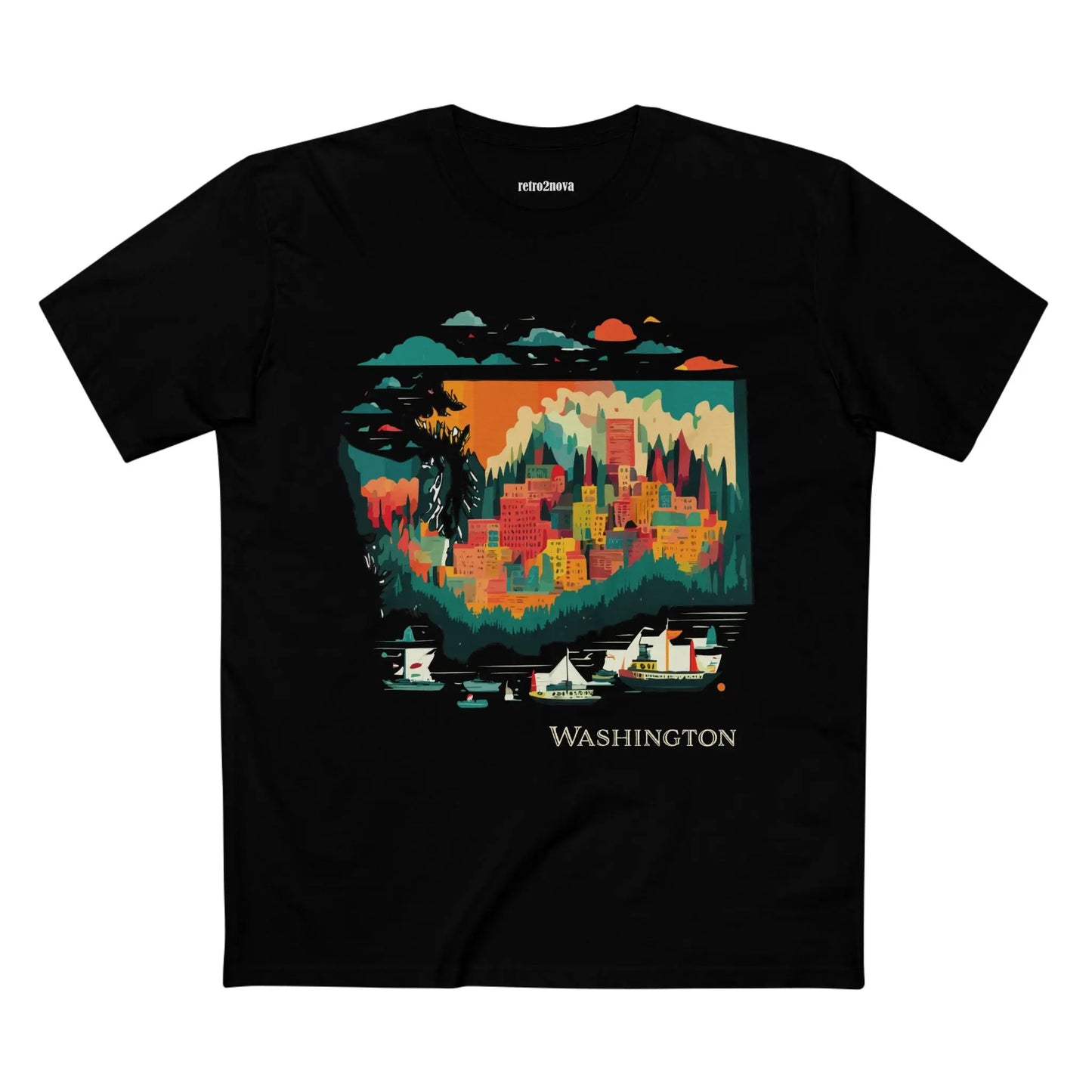 US State Shirts, Washington Shirt - retro2nova