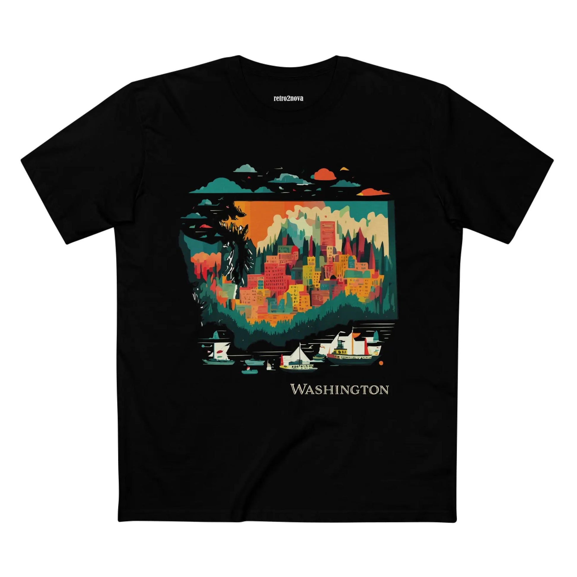 US State Shirts, Washington Shirt - retro2nova