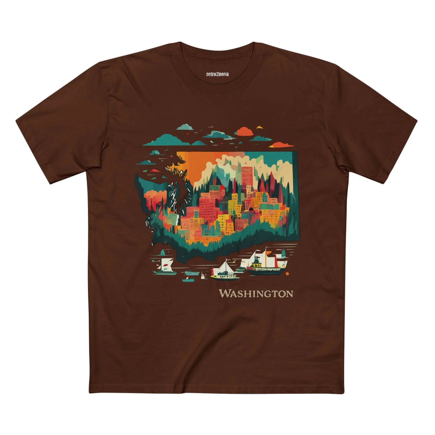 US State Shirts, Washington Shirt - retro2nova