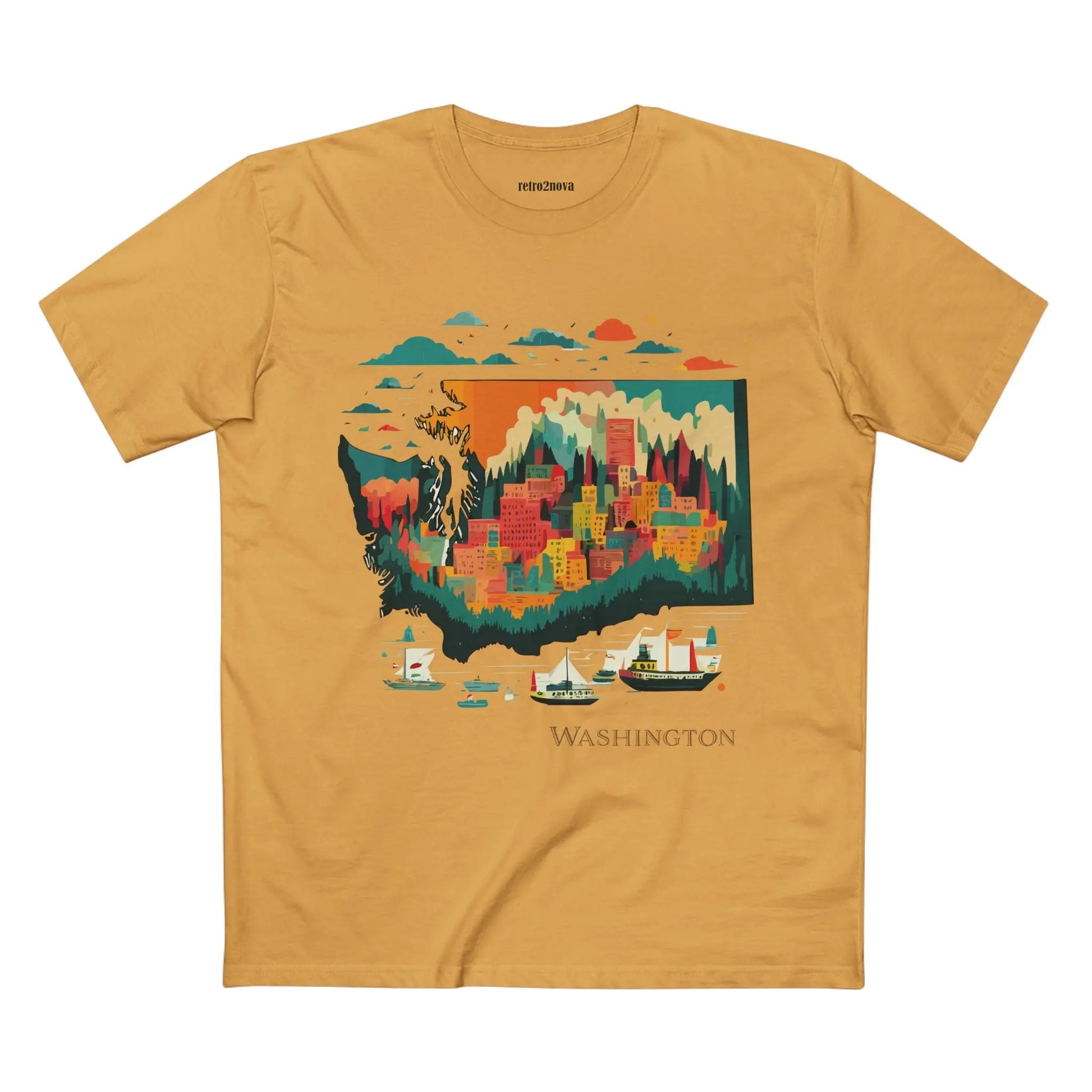 US State Shirts, Washington Shirt - retro2nova
