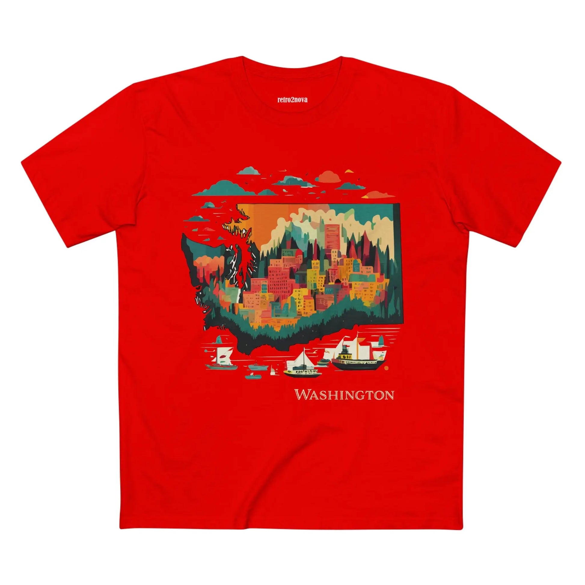 US State Shirts, Washington Shirt - retro2nova