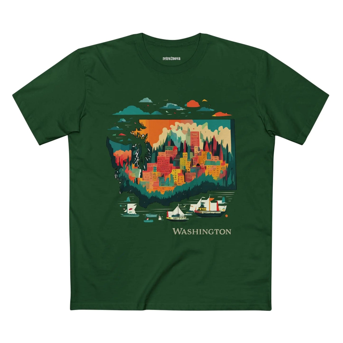 US State Shirts, Washington Shirt - retro2nova